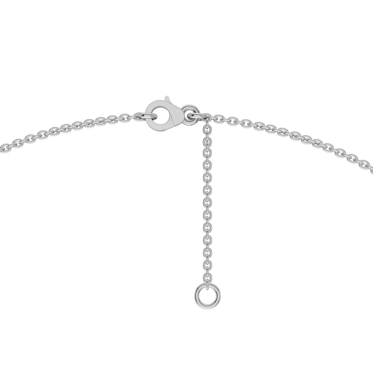 Reya Oval Lab Grown Diamond Bezel Station Necklace – 14K Yellow Gold