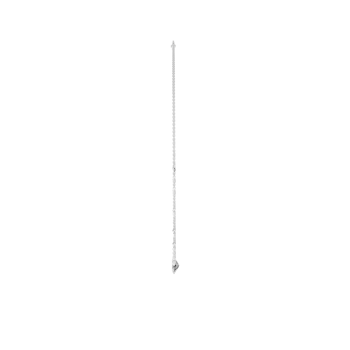 Lucia Rose Cut & Oval Diamond Floating Necklace