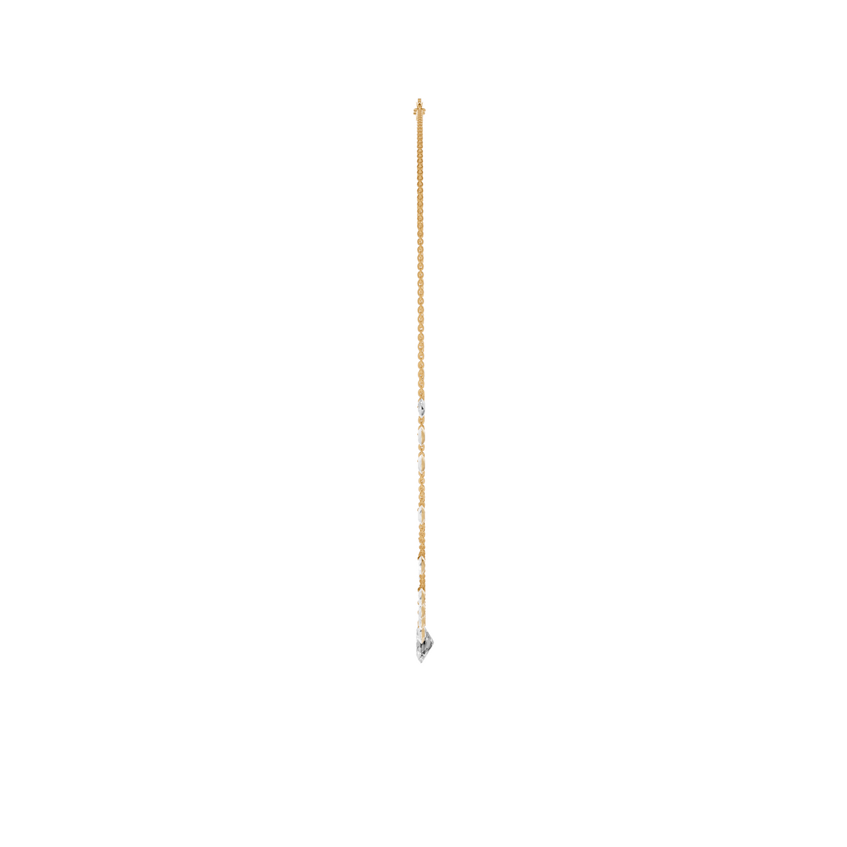 Lucia Rose Cut & Oval Diamond Floating Necklace