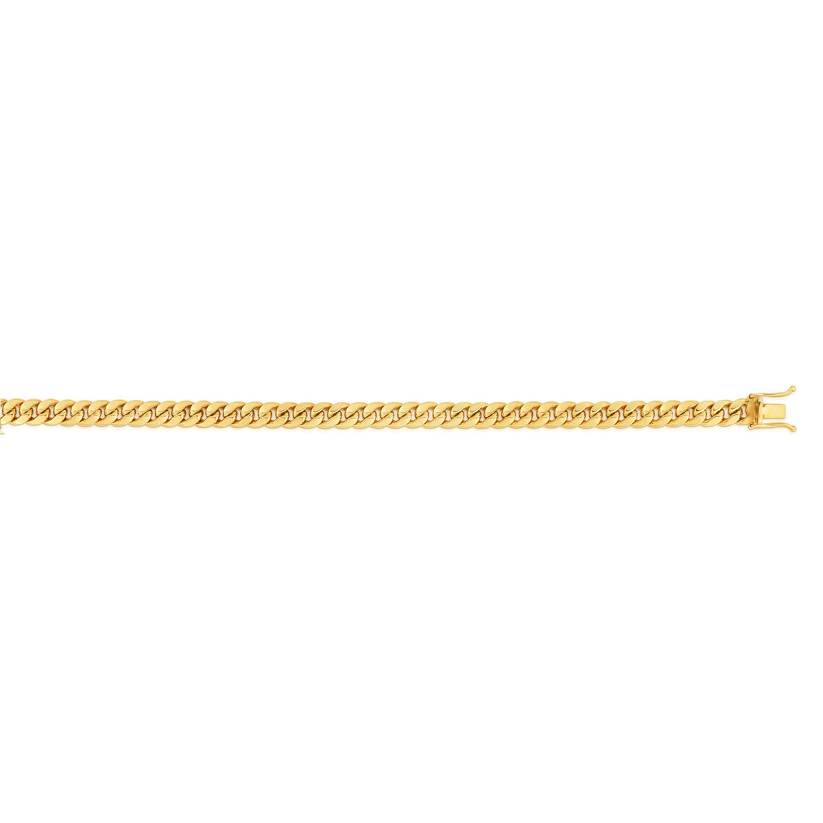 14K Yellow Gold 4.5mm Cuban Link Chain Necklace