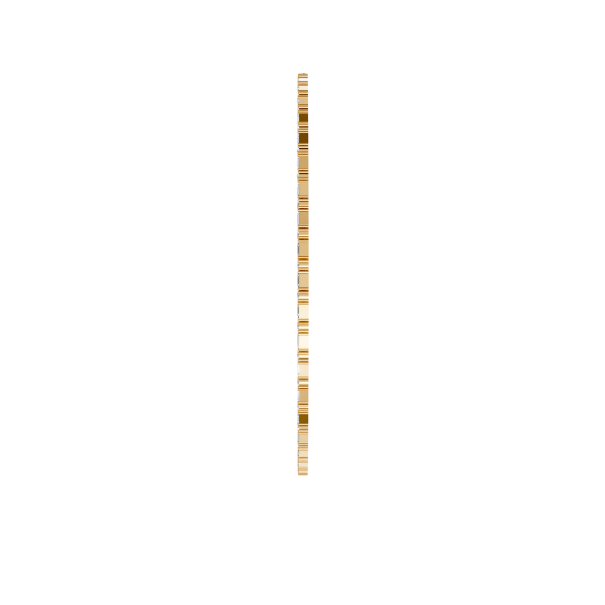 Aria Round & Emerald Cut Diamond Tennis Necklace in 14K Yellow Gold