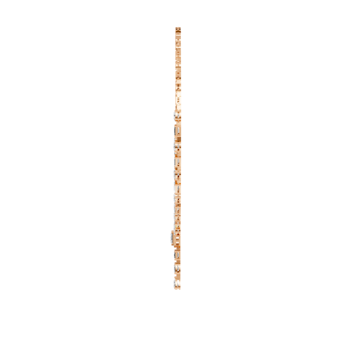 Celestia Multi-Shape Diamond Y Drop Necklace in 14K Yellow Gold