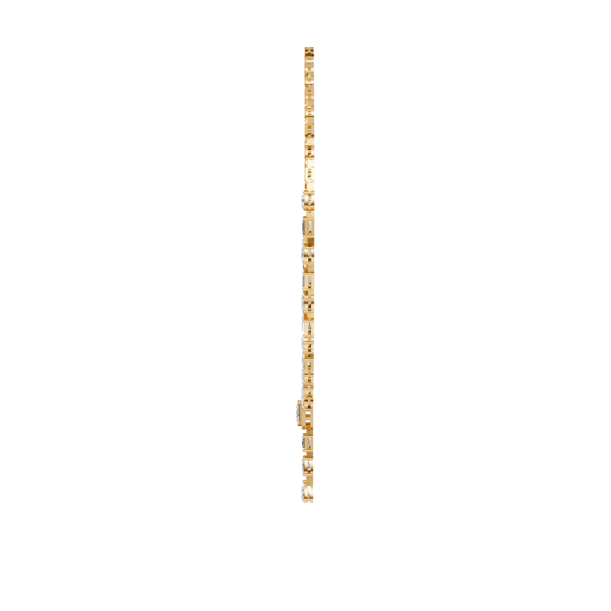 Celestia Multi-Shape Diamond Y Drop Necklace in 14K Yellow Gold