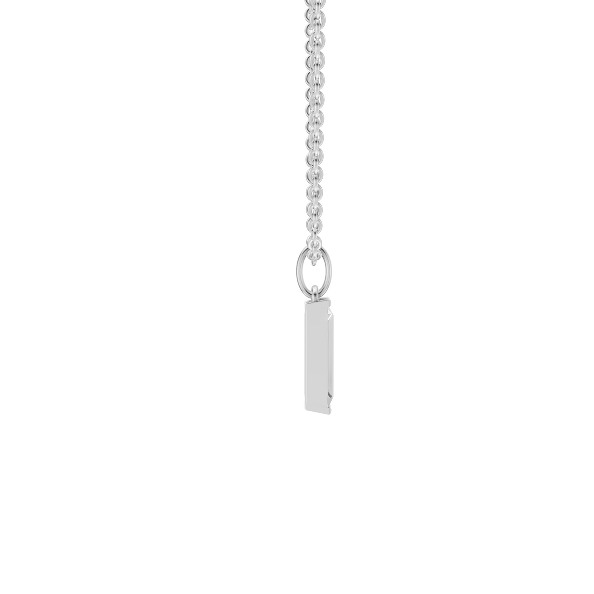 1 carat Lab Grown Baguette Diamond Pendant