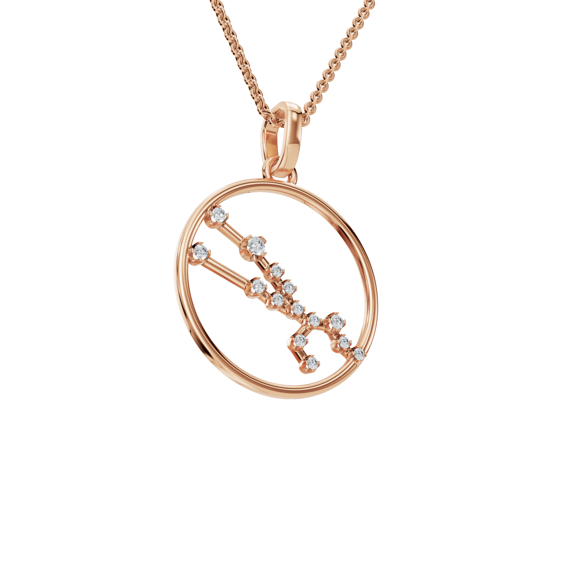 Taurus Earthbound Star Lab Grown Diamond Necklace
