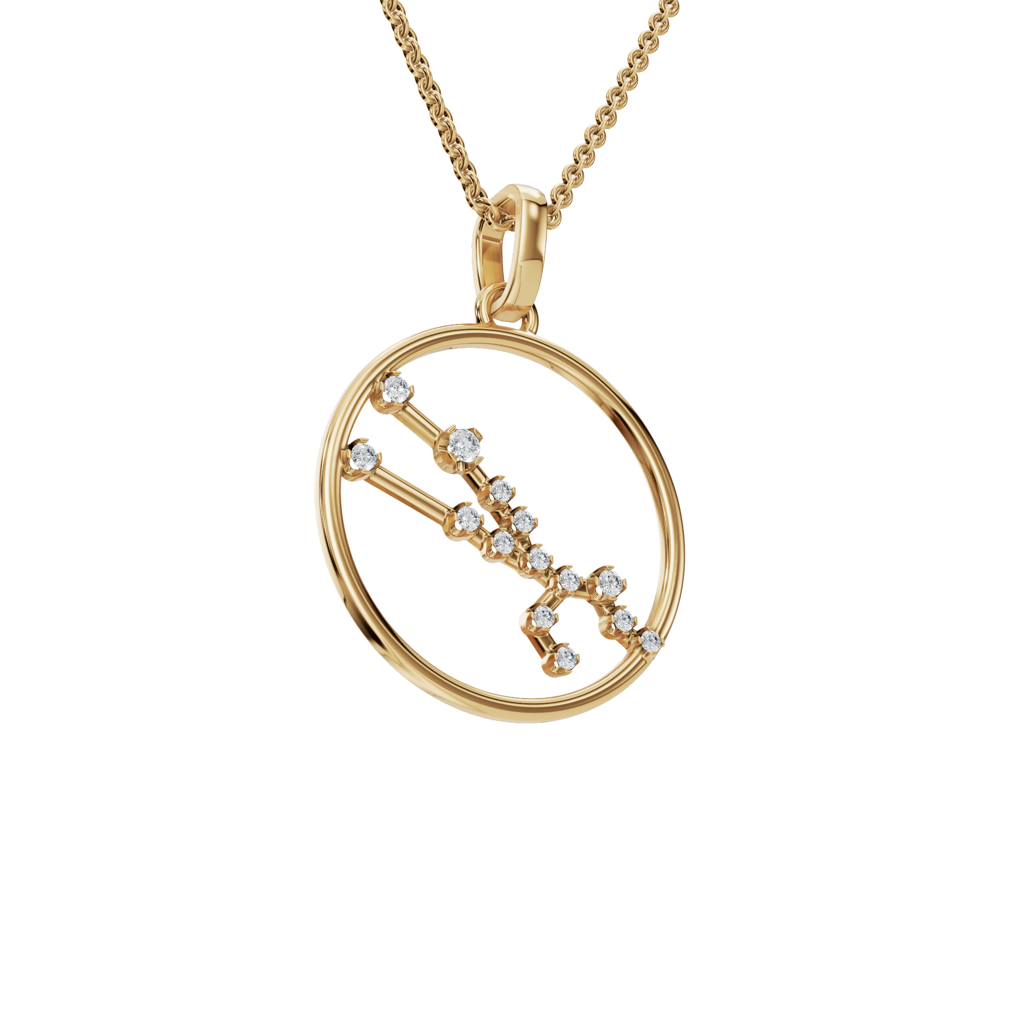 Taurus Earthbound Star Lab Grown Diamond Necklace