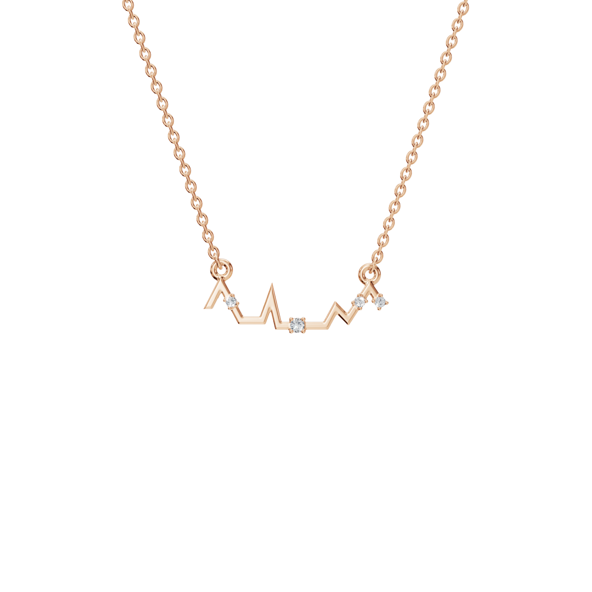Heartbeat of Love Lab Grown Diamond Necklace – Romantic Valentine’s Day Jewelry Gift