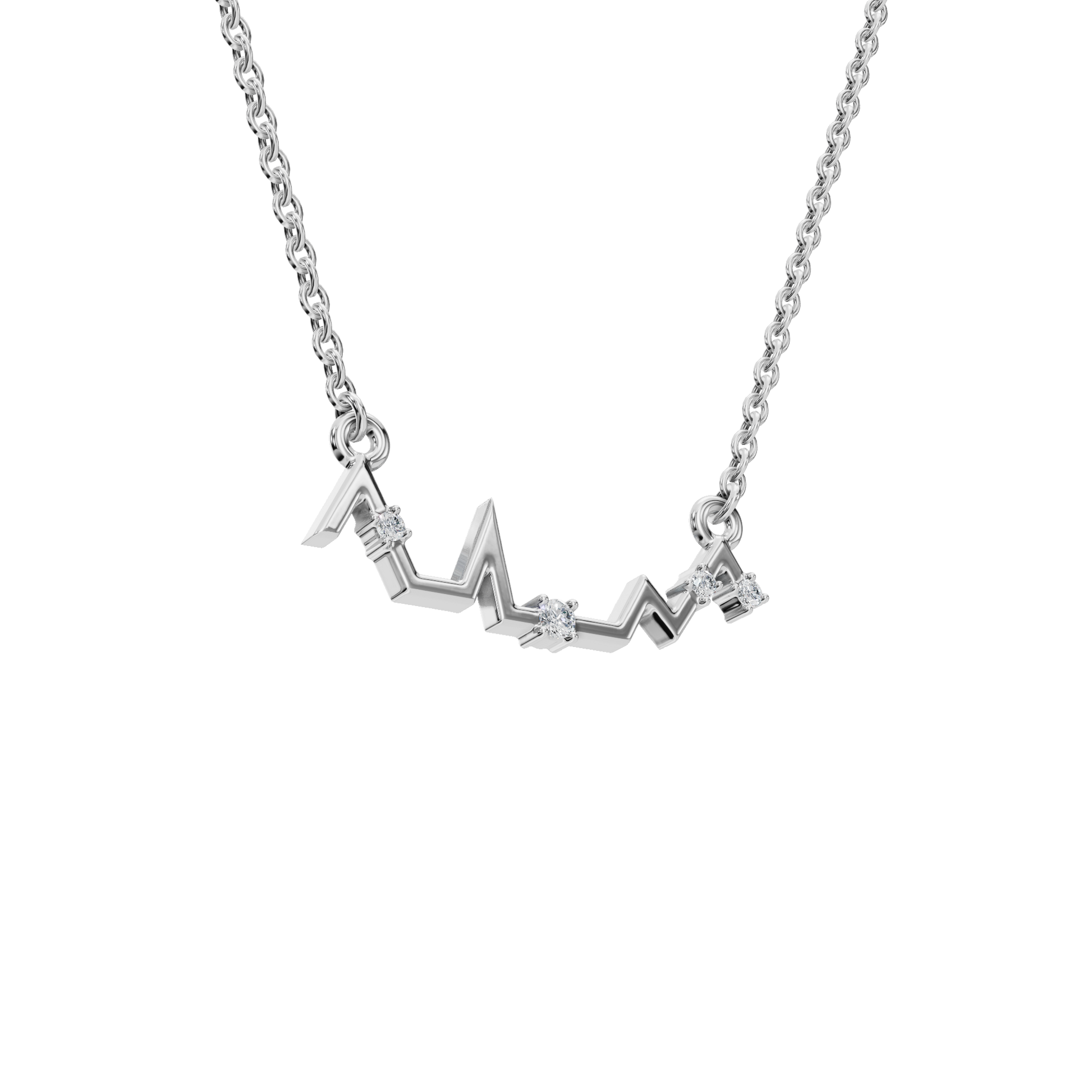 Heartbeat of Love Lab Grown Diamond Necklace – Romantic Valentine’s Day Jewelry Gift