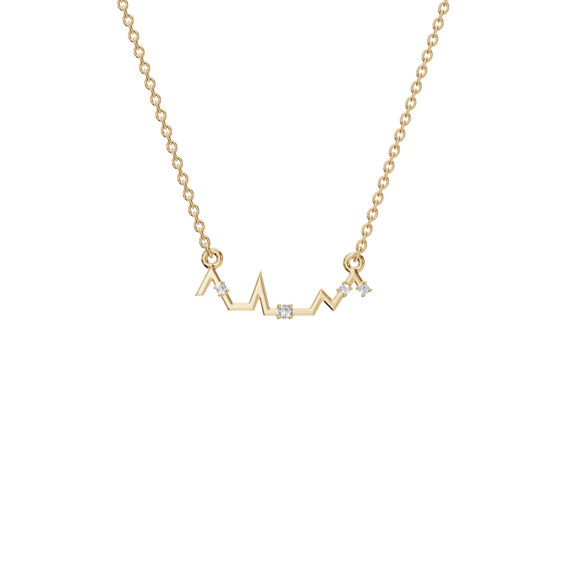 Heartbeat of Love Lab Grown Diamond Necklace – Romantic Valentine’s Day Jewelry Gift