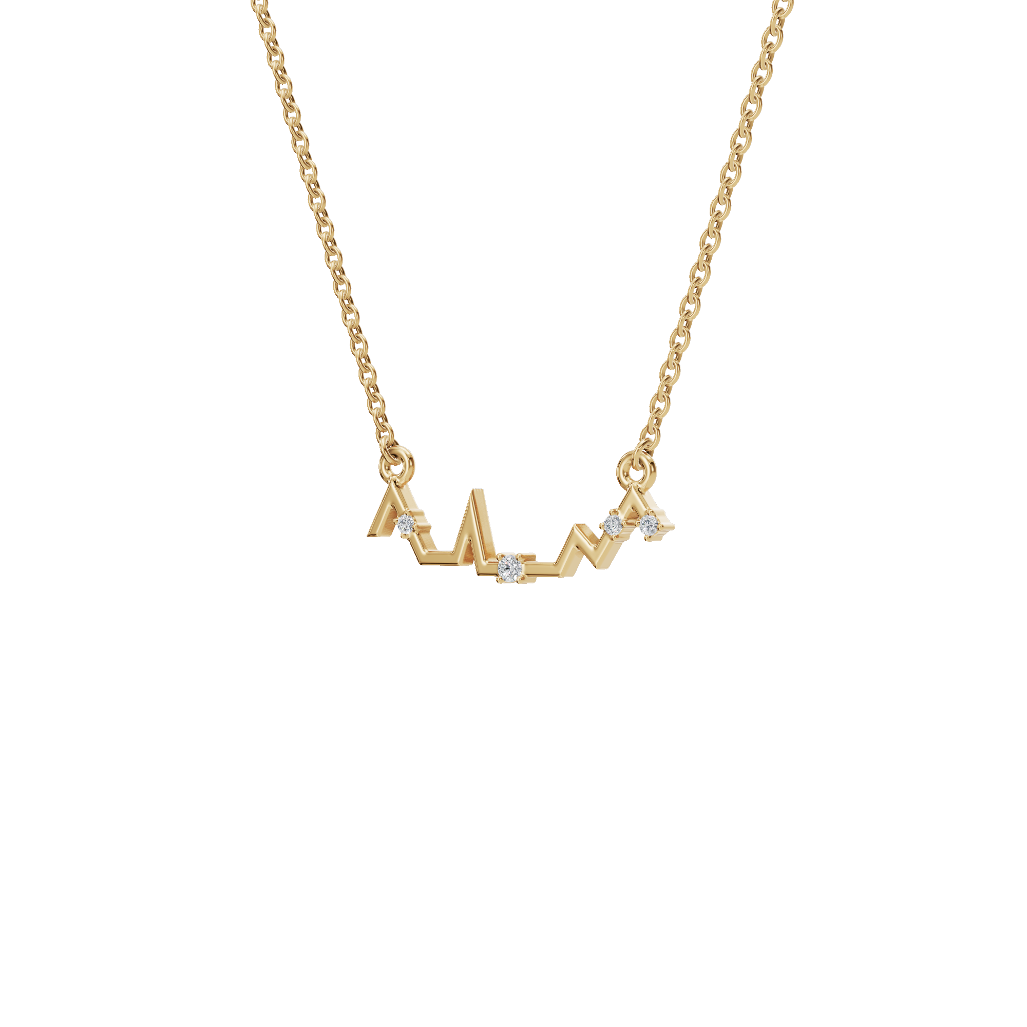 Heartbeat of Love Lab Grown Diamond Necklace – Romantic Valentine’s Day Jewelry Gift