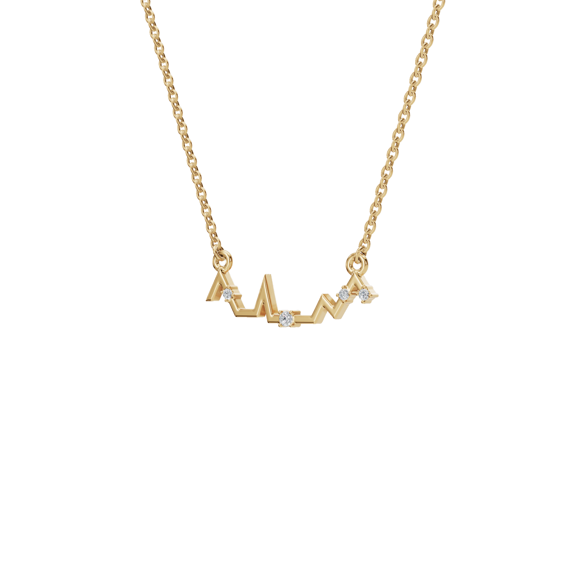 Heartbeat of Love Lab Grown Diamond Necklace – Romantic Valentine’s Day Jewelry Gift