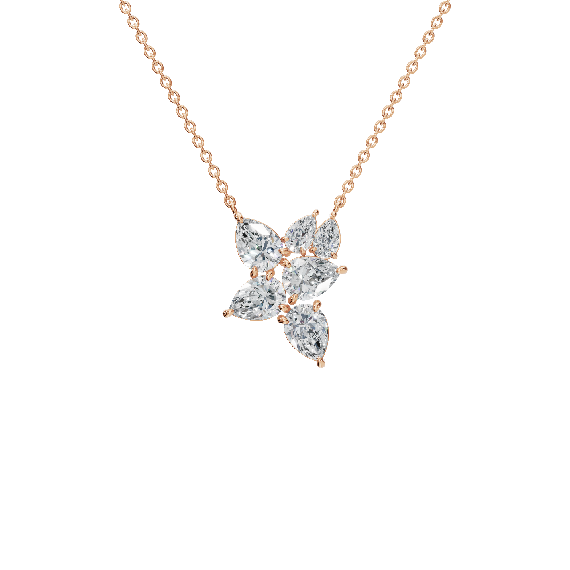 Lab Diamond Pendant Necklaces