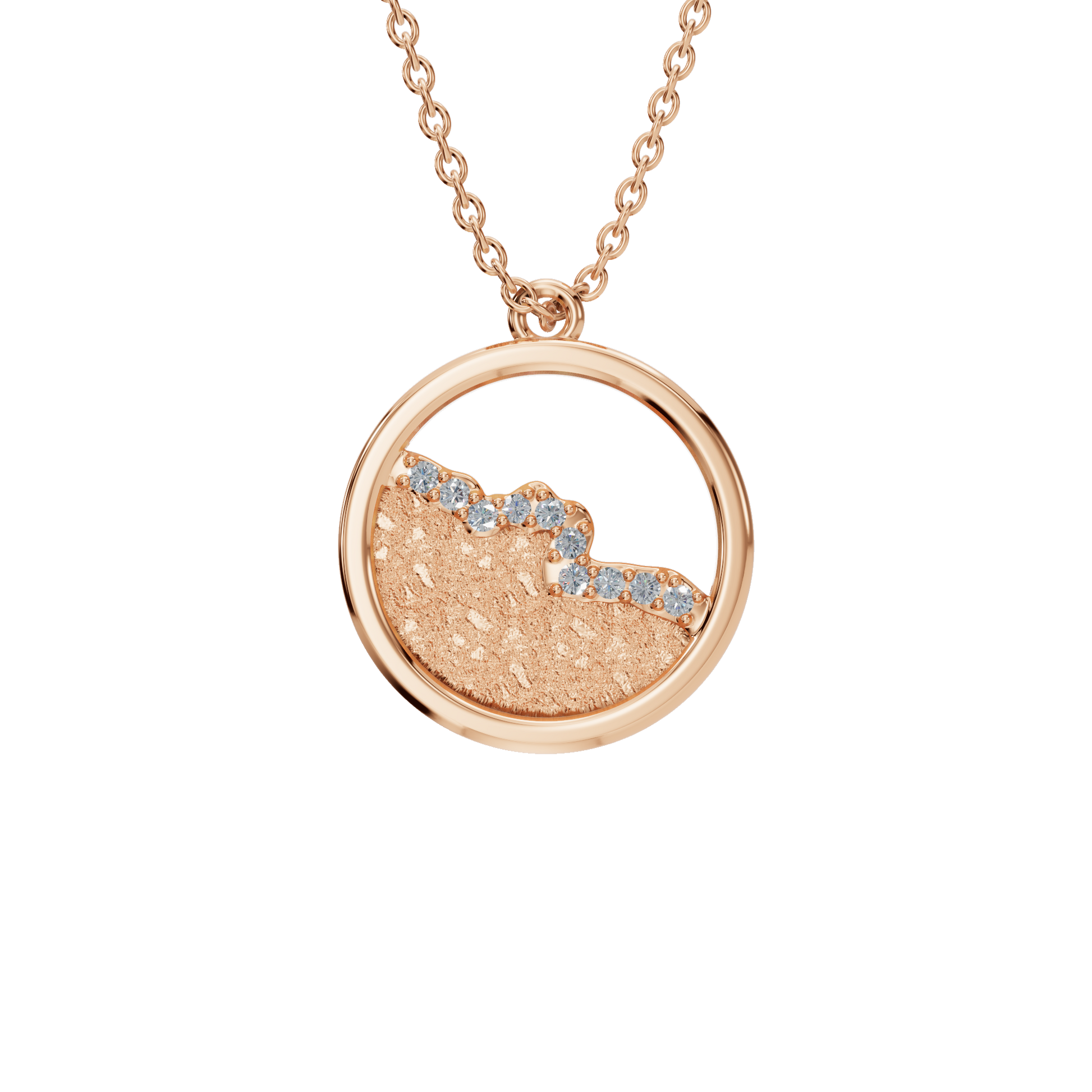 Luminous Orbit Diamond Pendant Necklace – Sustainable Fine Jewelry Gift for Holidays