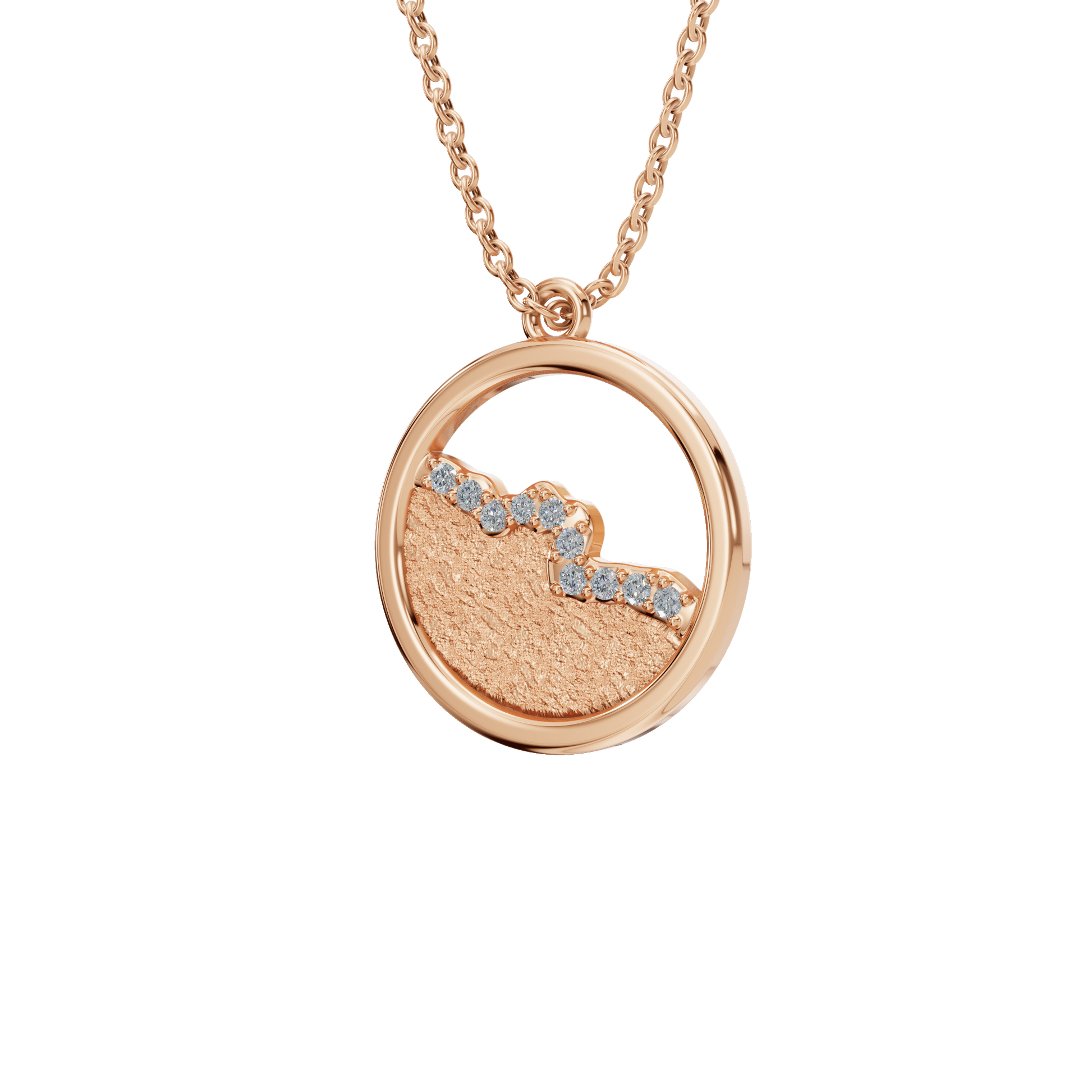 Luminous Orbit Diamond Pendant Necklace – Sustainable Fine Jewelry Gift for Holidays