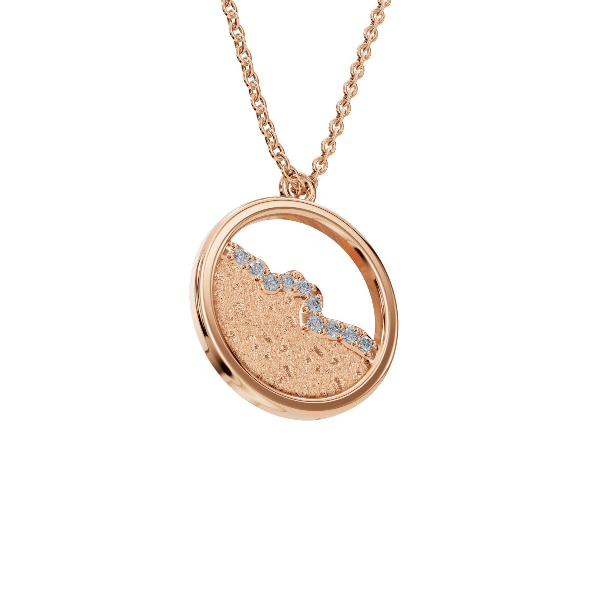 Luminous Orbit Diamond Pendant Necklace – Sustainable Fine Jewelry Gift for Holidays