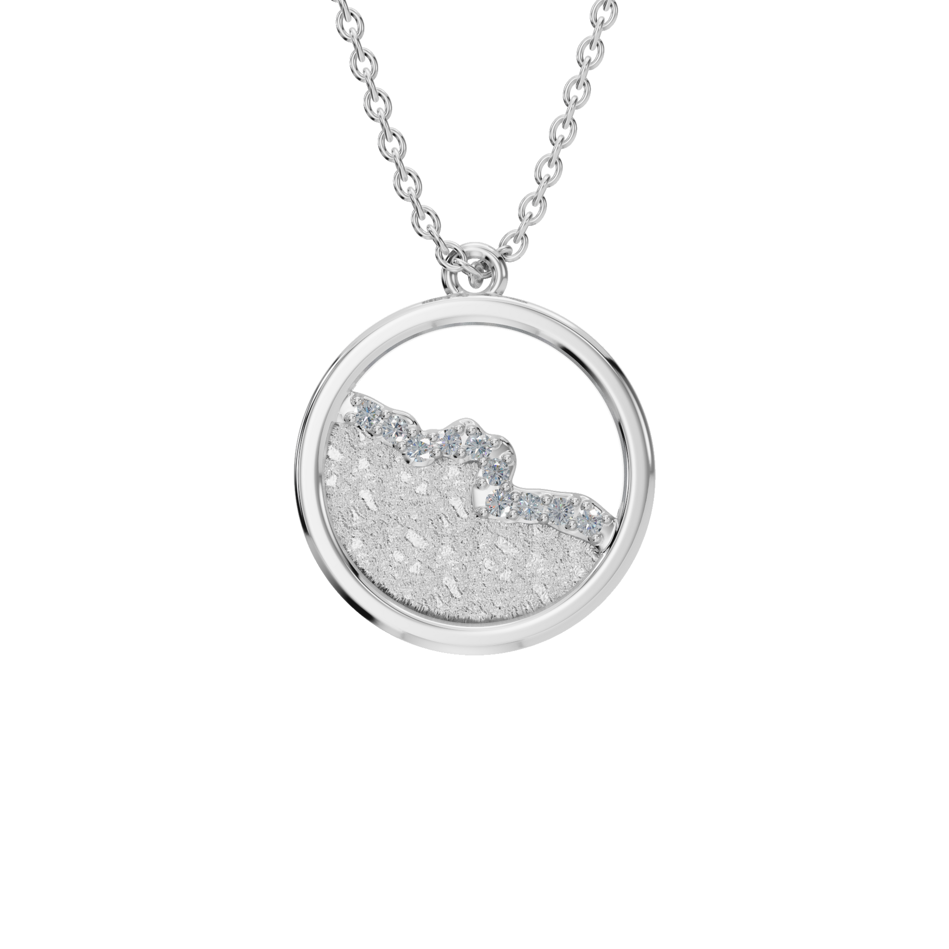 Luminous Orbit Diamond Pendant Necklace – Sustainable Fine Jewelry Gift for Holidays