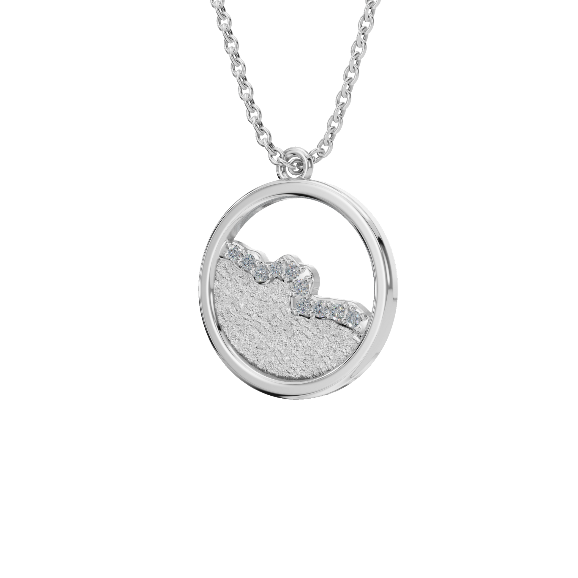 Luminous Orbit Diamond Pendant Necklace – Sustainable Fine Jewelry Gift for Holidays