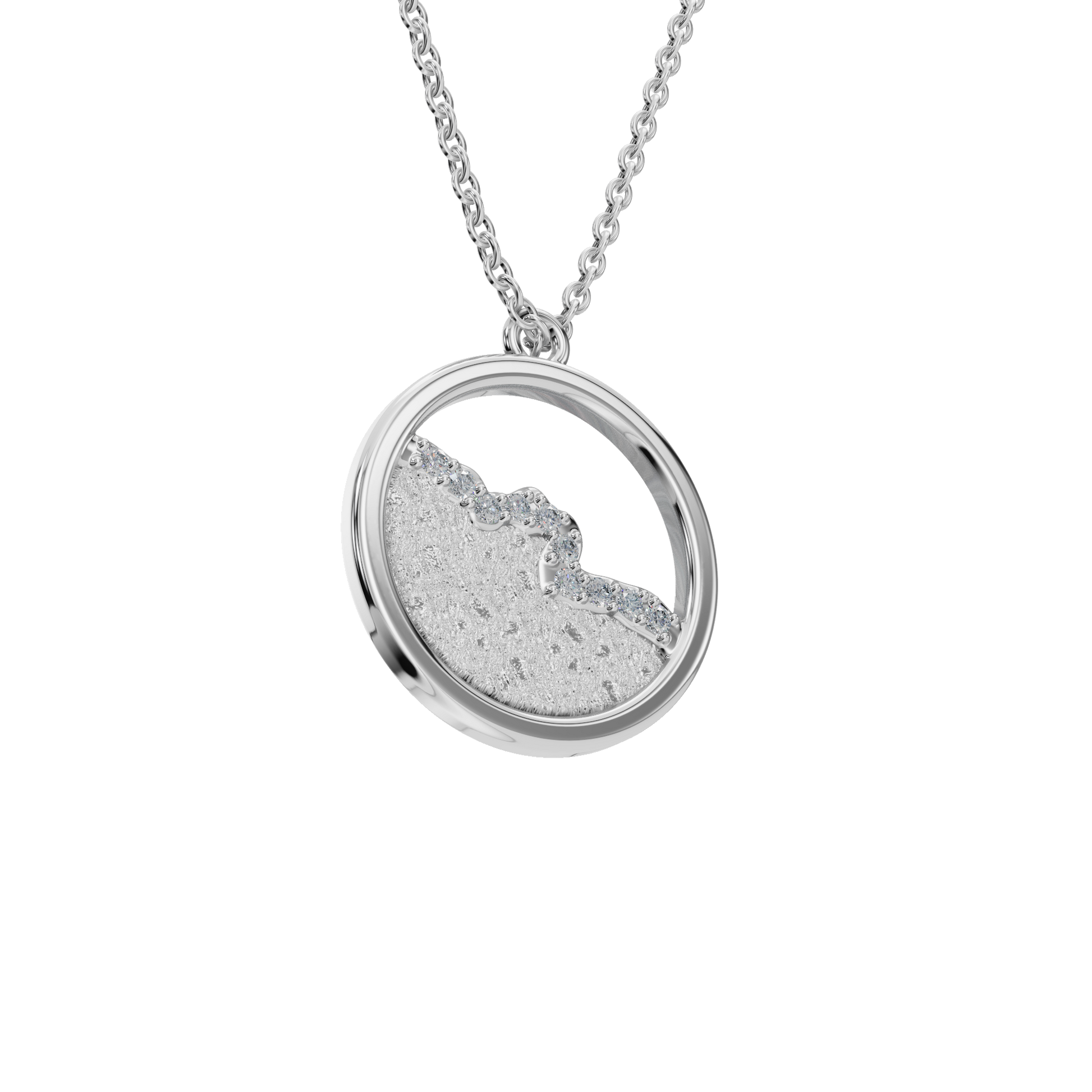 Luminous Orbit Diamond Pendant Necklace – Sustainable Fine Jewelry Gift for Holidays
