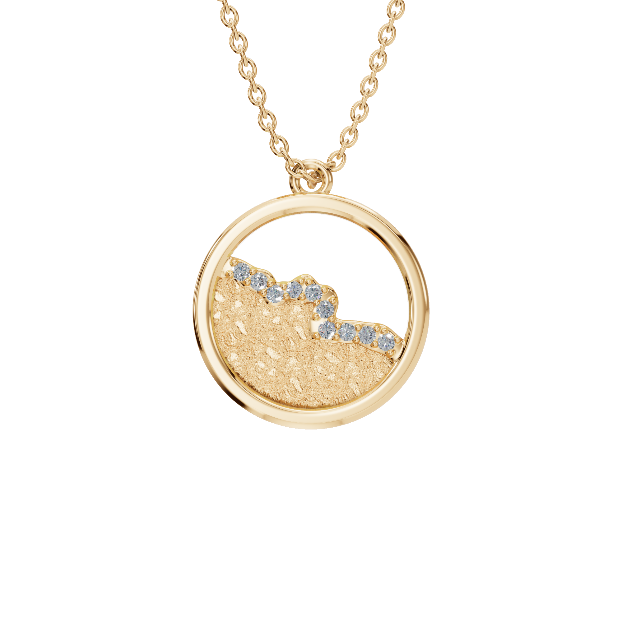 Luminous Orbit Diamond Pendant Necklace – Sustainable Fine Jewelry Gift for USA Holidays