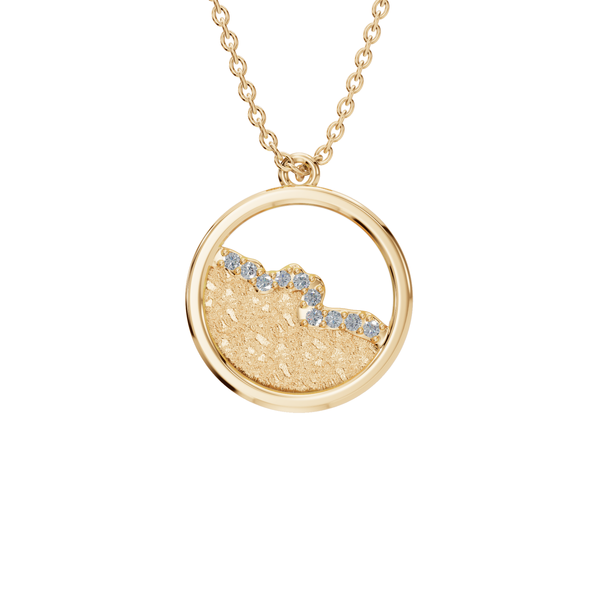 Luminous Orbit Diamond Pendant Necklace – Sustainable Fine Jewelry Gift for Holidays