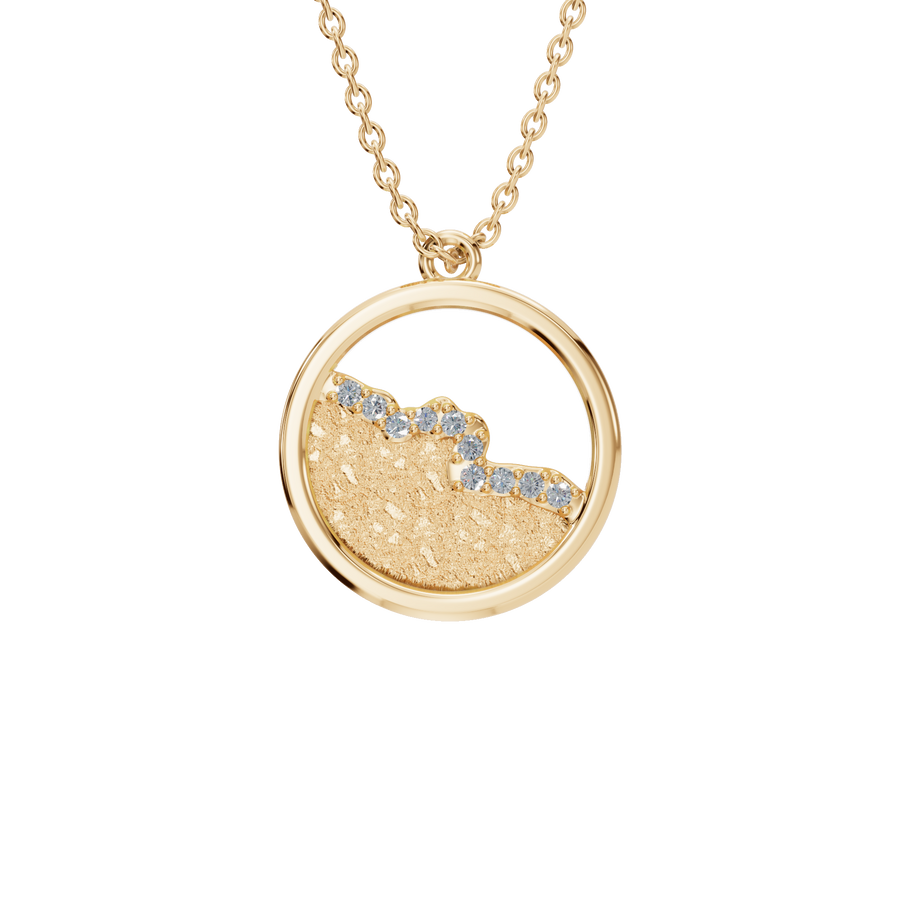 Luminous Orbit Diamond Pendant Necklace – Sustainable Fine Jewelry Gift for Holidays