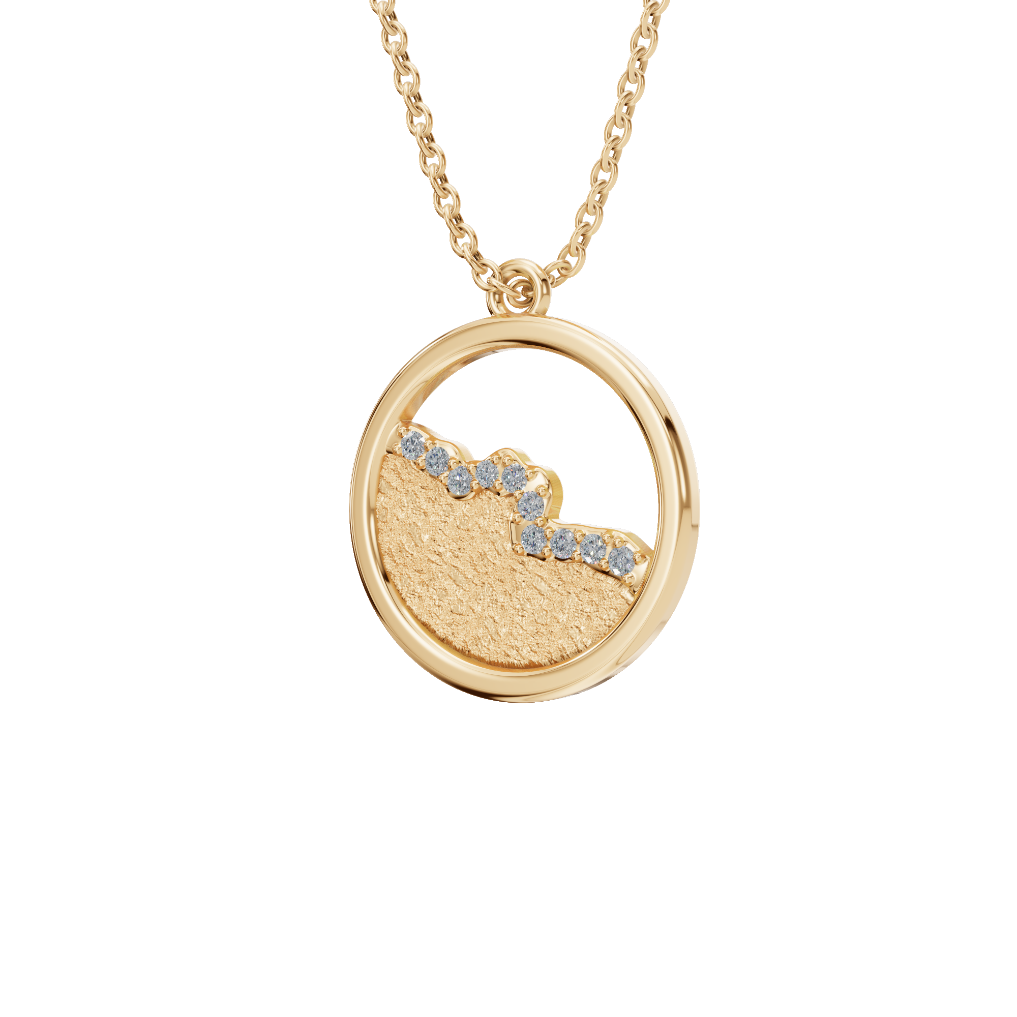 Luminous Orbit Diamond Pendant Necklace – Sustainable Fine Jewelry Gift for USA Holidays