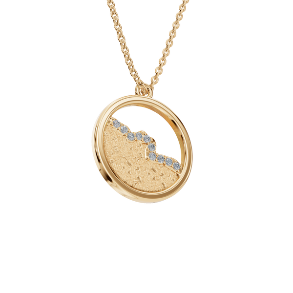 Luminous Orbit Diamond Pendant Necklace – Sustainable Fine Jewelry Gift for Holidays