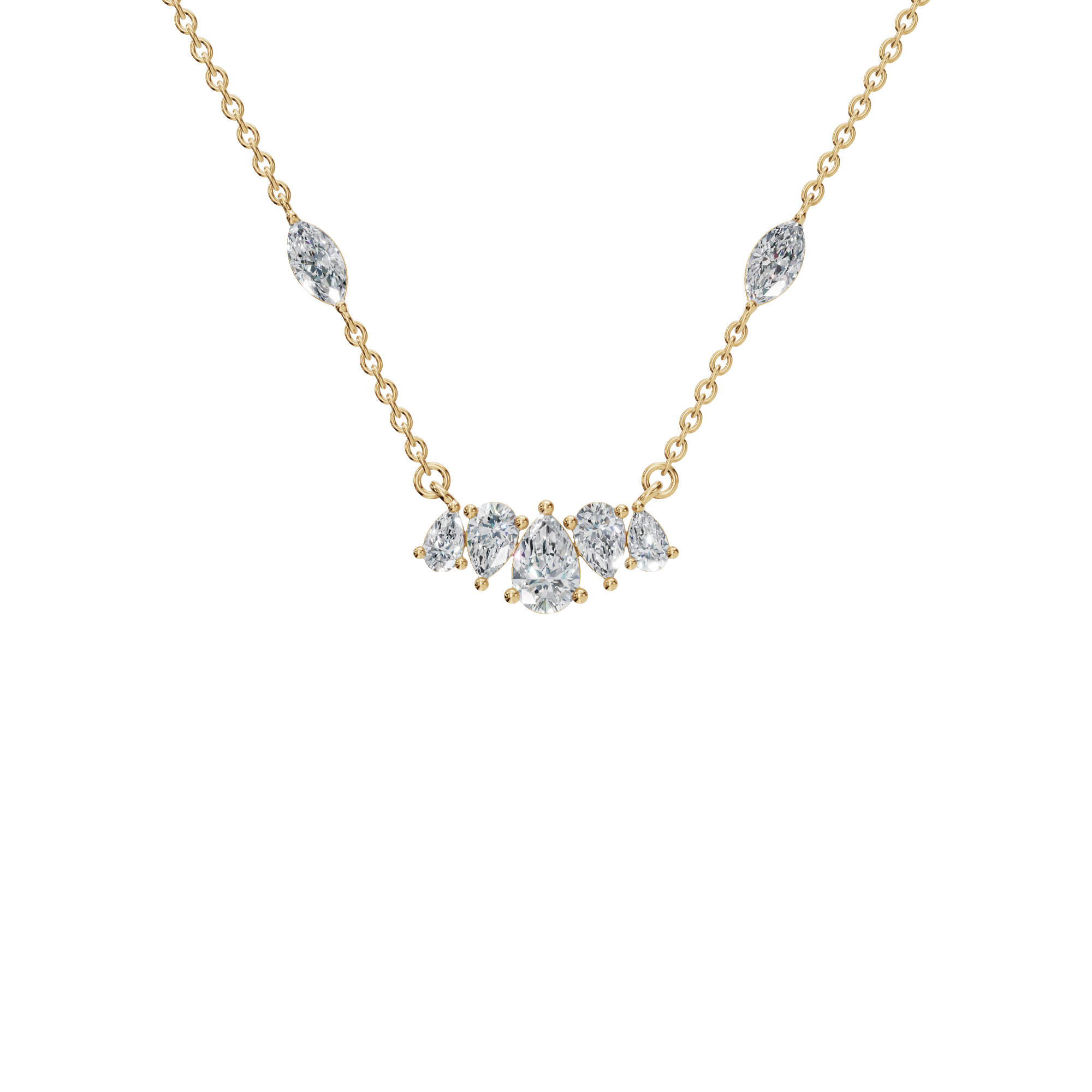Pure Elegance Lab Grown  Diamond Gold Necklace – Luxury Jewelry for Life’s Moments