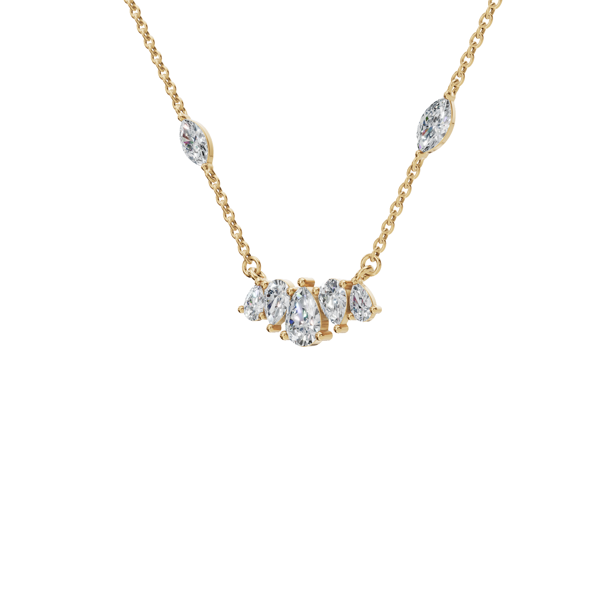 Pure Elegance Lab Grown  Diamond Gold Necklace – Luxury Jewelry for Life’s Moments