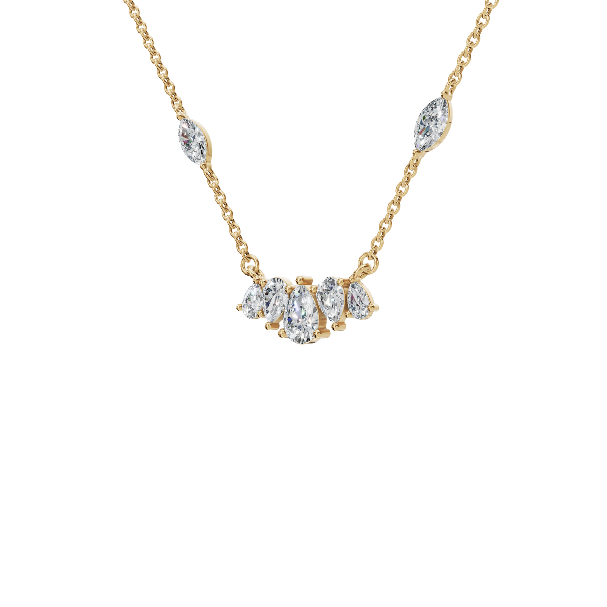 Pure Elegance Lab Grown  Diamond Gold Necklace – Luxury Jewelry for Life’s Moments