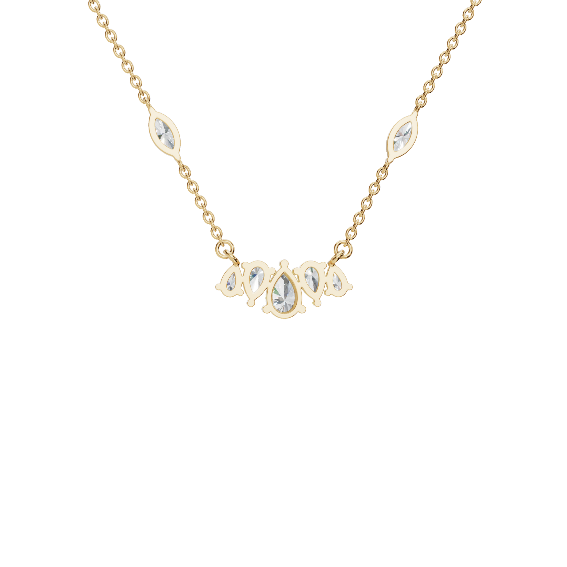 Pure Elegance Lab Grown  Diamond Gold Necklace – Luxury Jewelry for Life’s Moments