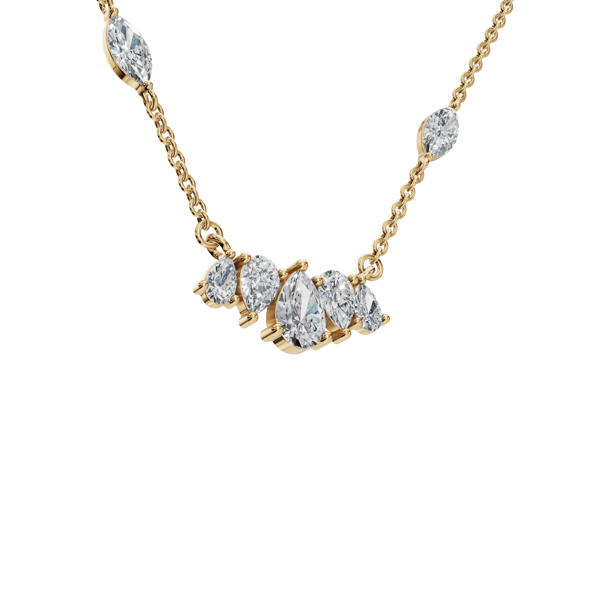 Pure Elegance Lab Grown  Diamond Gold Necklace – Luxury Jewelry for Life’s Moments