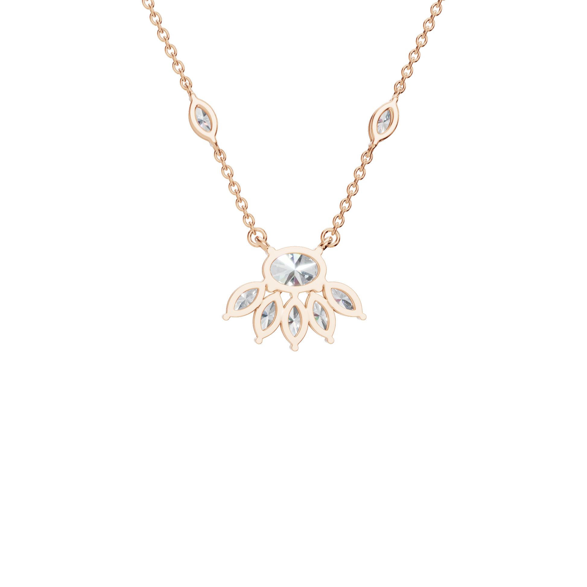 Vacation-Ready Diamond Gold Necklace – Lightweight Luxury Jewelry for Women