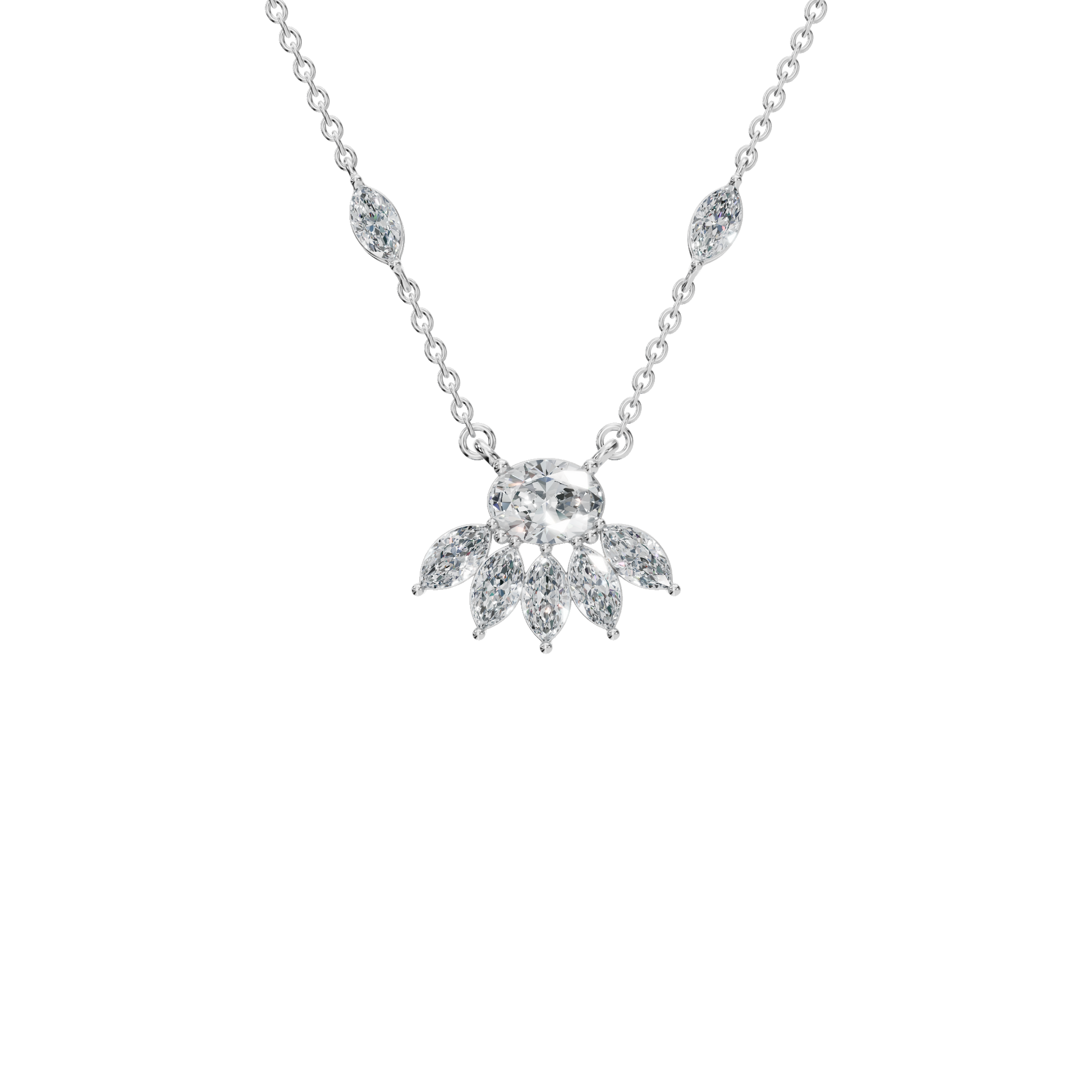 Vacation-Ready Diamond Gold Necklace – Lightweight Luxury Jewelry for Women