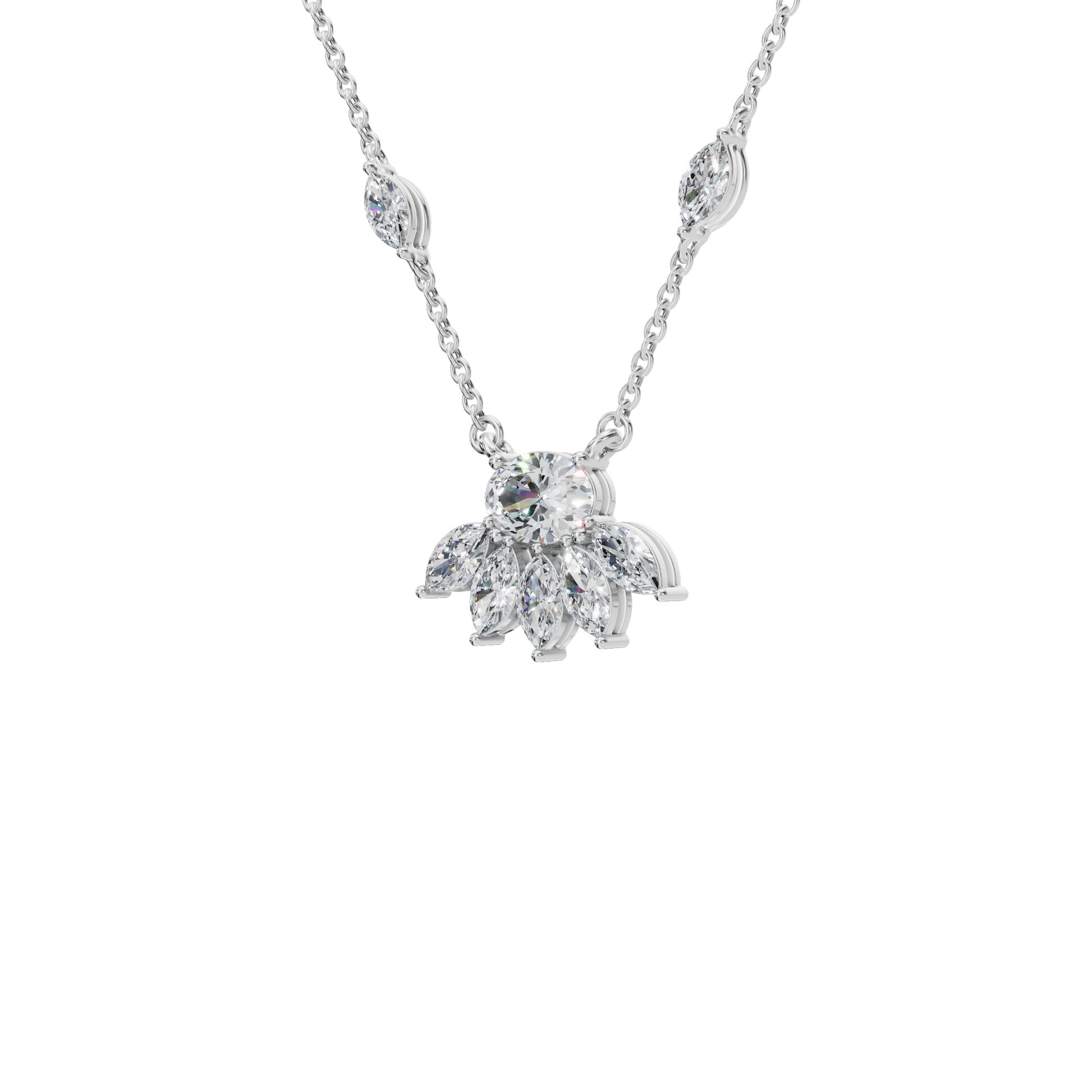 Vacation-Ready Diamond Gold Necklace – Lightweight Luxury Jewelry for Women