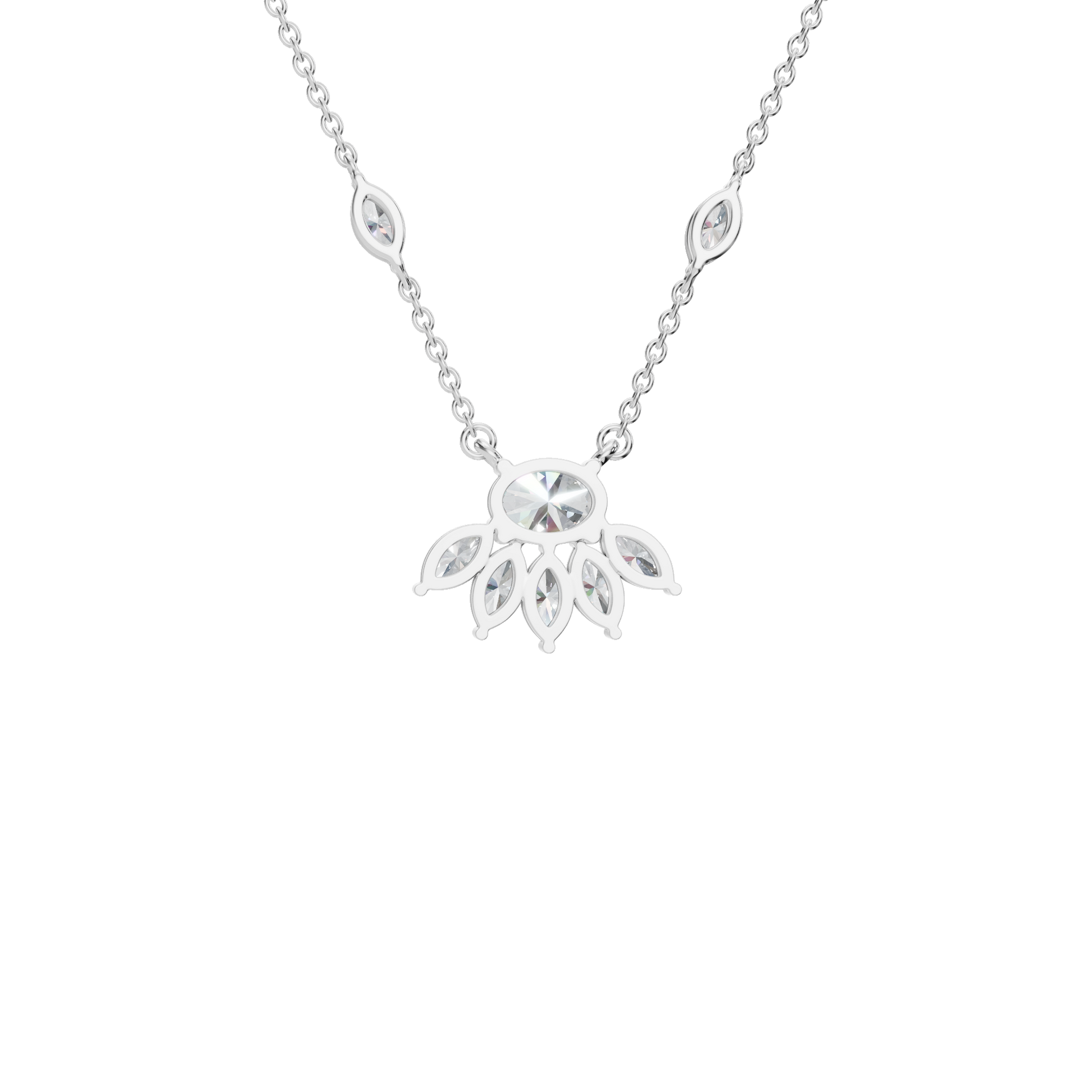 Vacation-Ready Diamond Gold Necklace – Lightweight Luxury Jewelry for Women