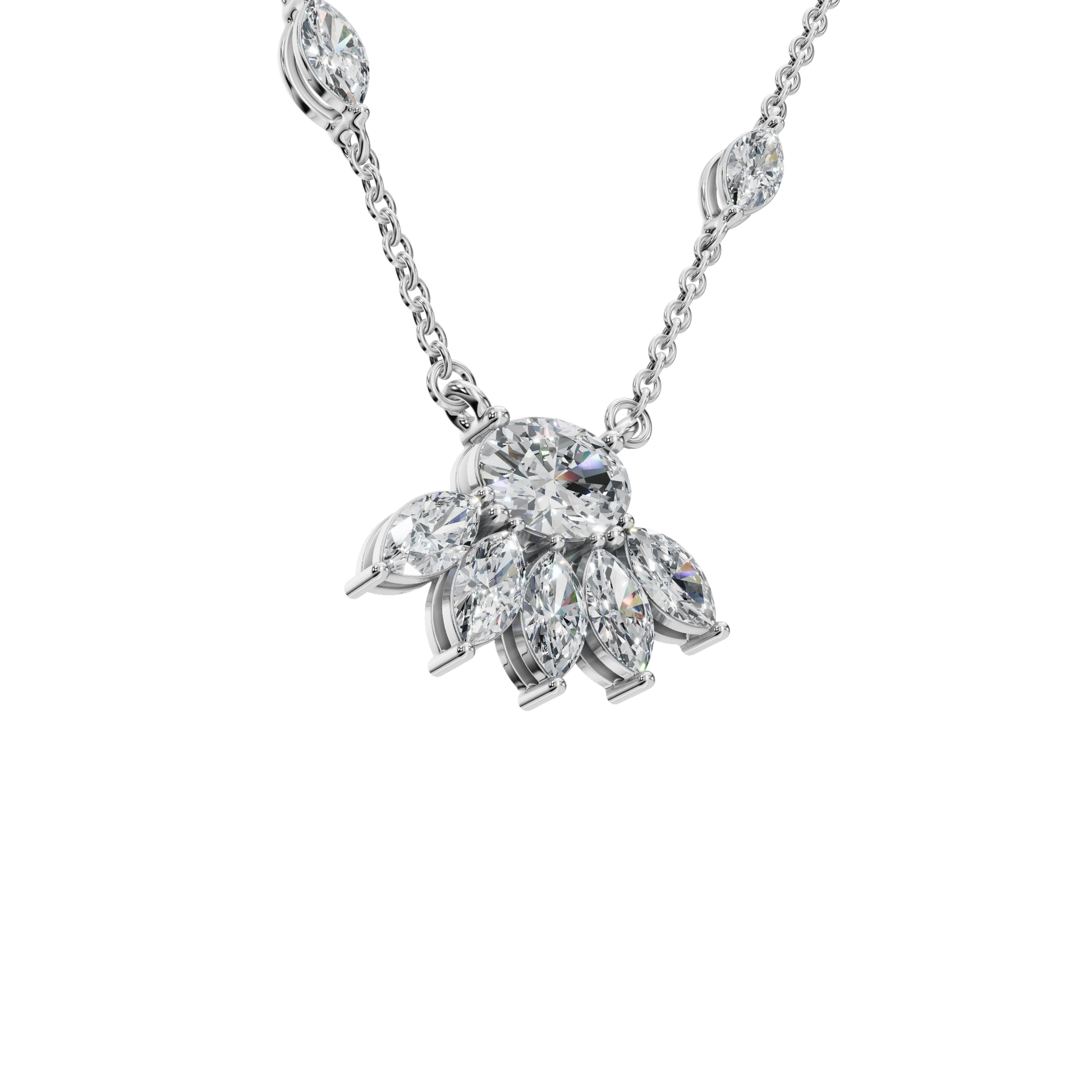 Vacation-Ready Diamond Gold Necklace – Lightweight Luxury Jewelry for Women