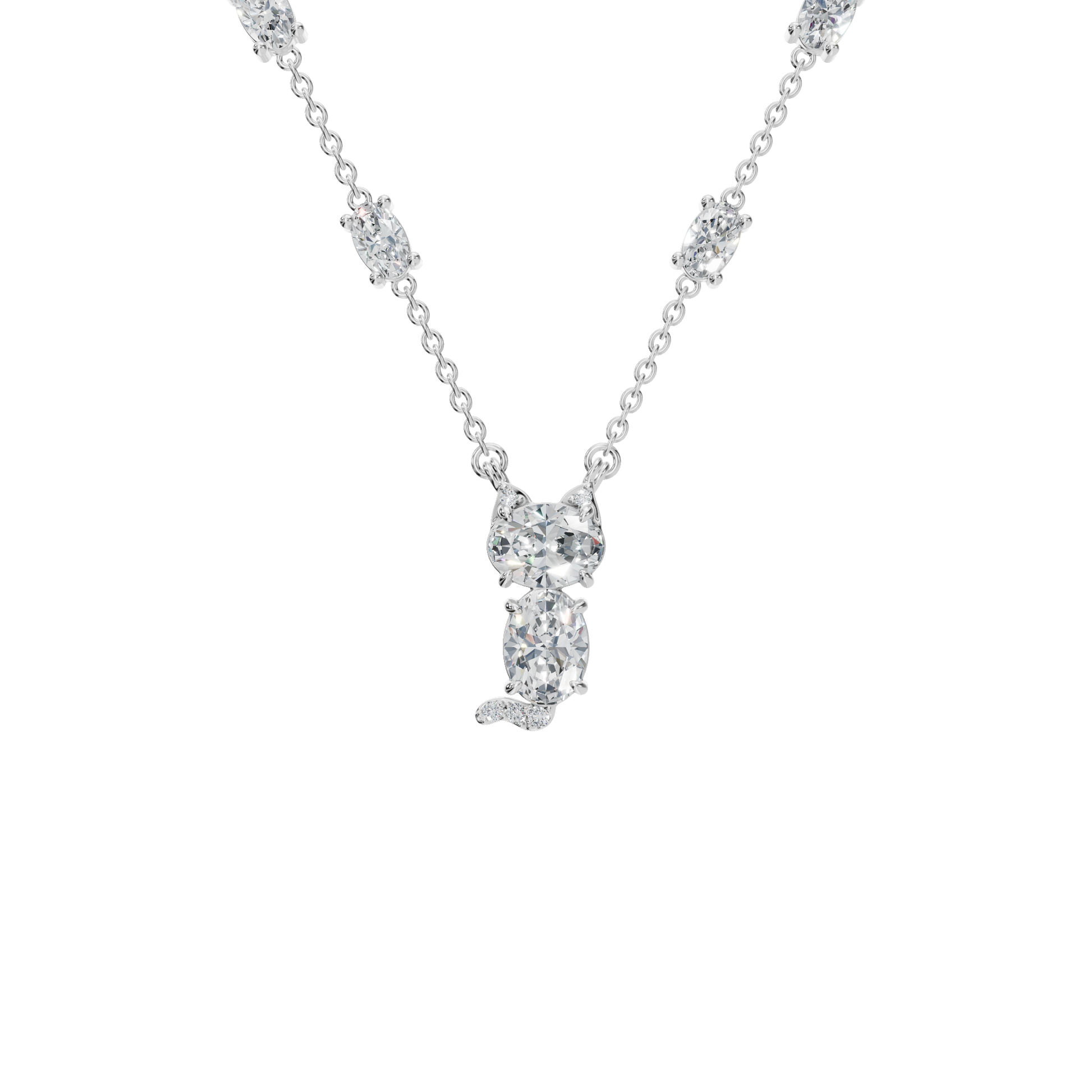 Radiant Lab Grown Diamond Gold Necklace – Precious Festival