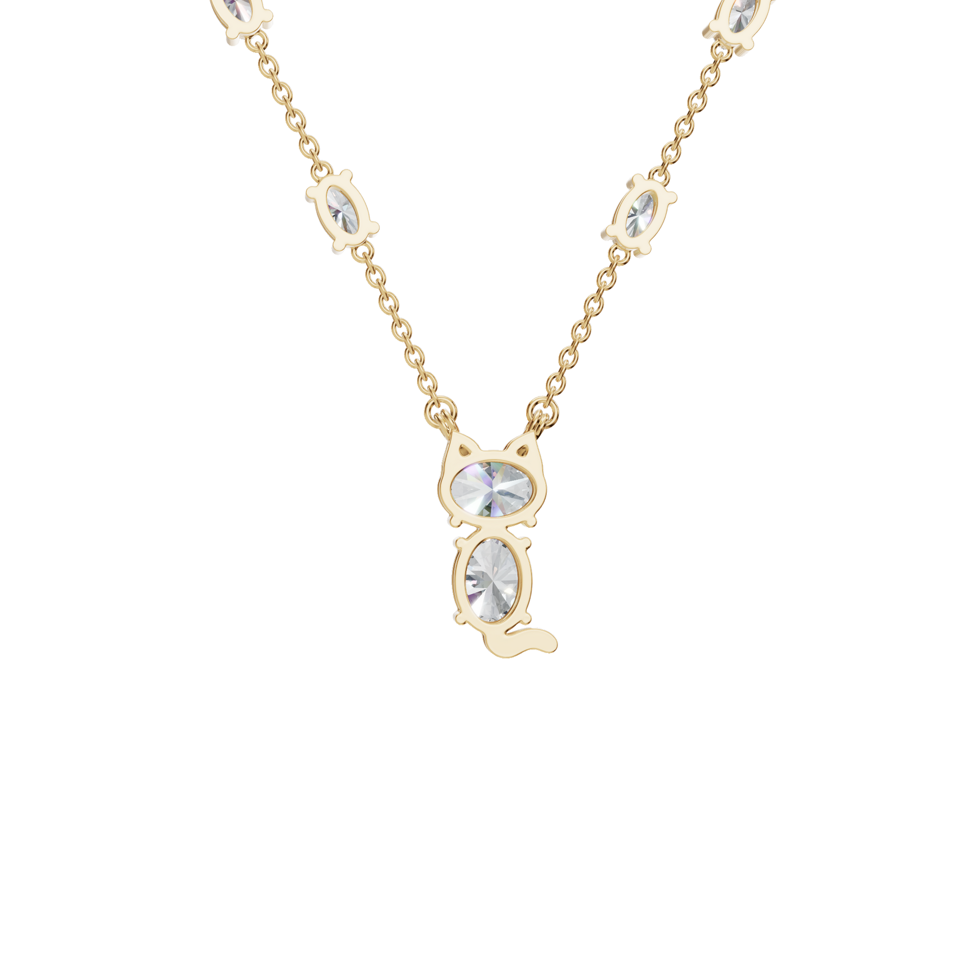 Radiant Lab Grown Diamond Gold Necklace – Precious Festival