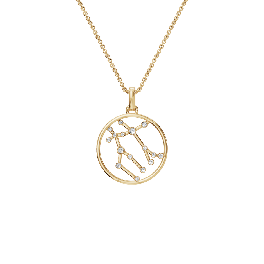 Gemini Twinlight Lab Grown Diamond Necklace Pendant