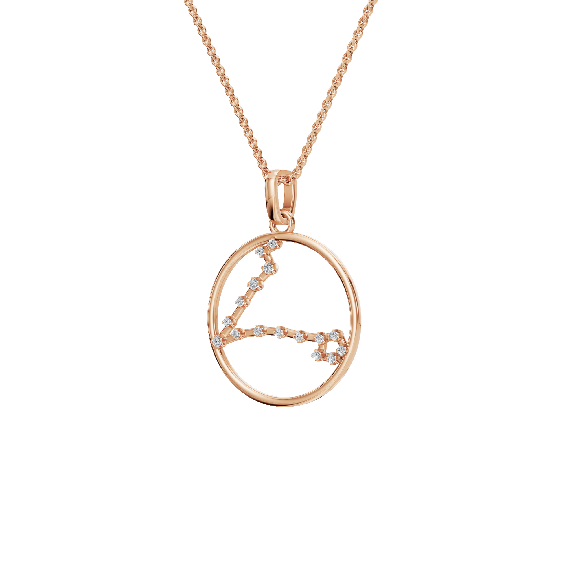 Heavenly Glow Zodiac Diamond Necklace – Holiday Jewelry for Her