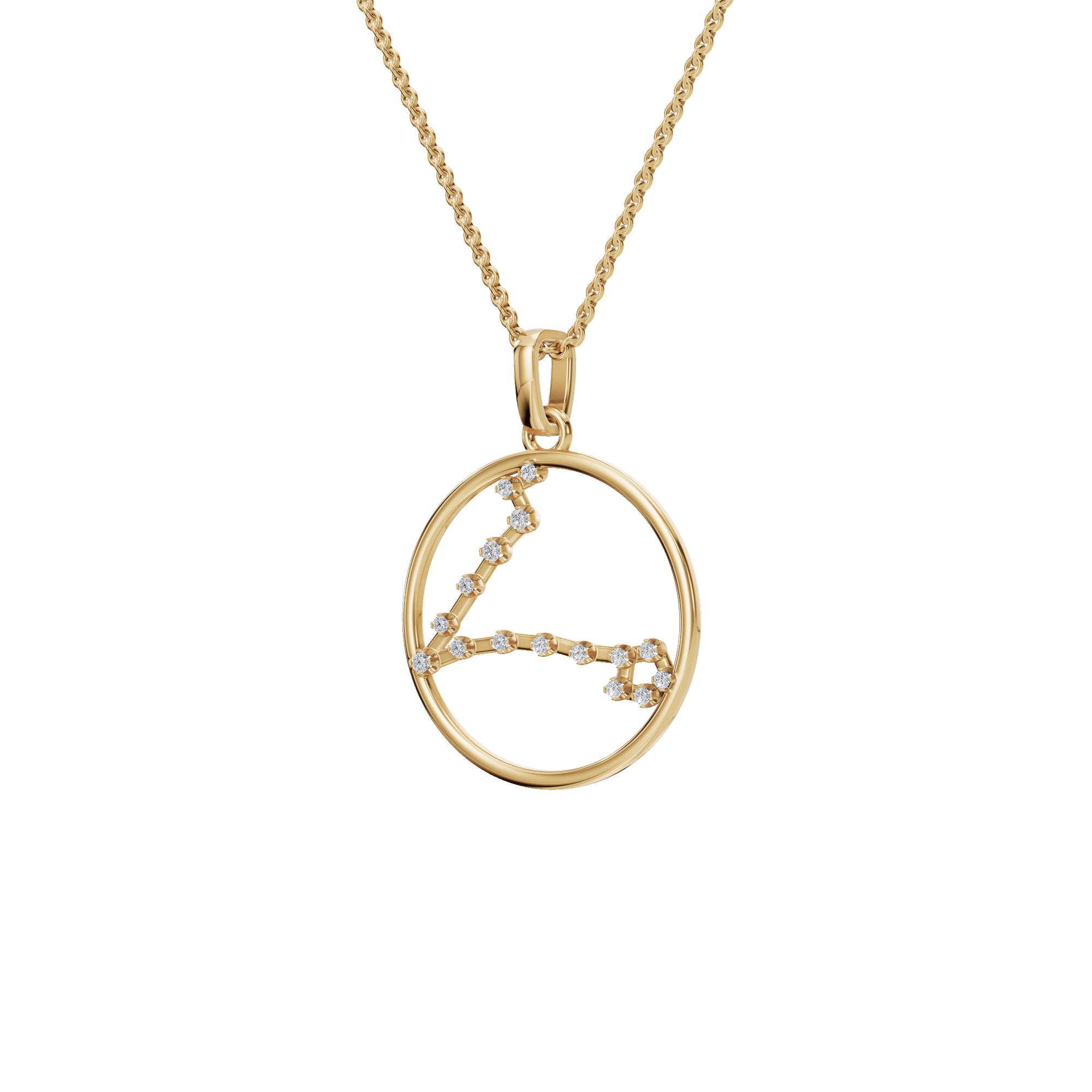 Heavenly Glow Zodiac Diamond Necklace – Holiday Jewelry for Her