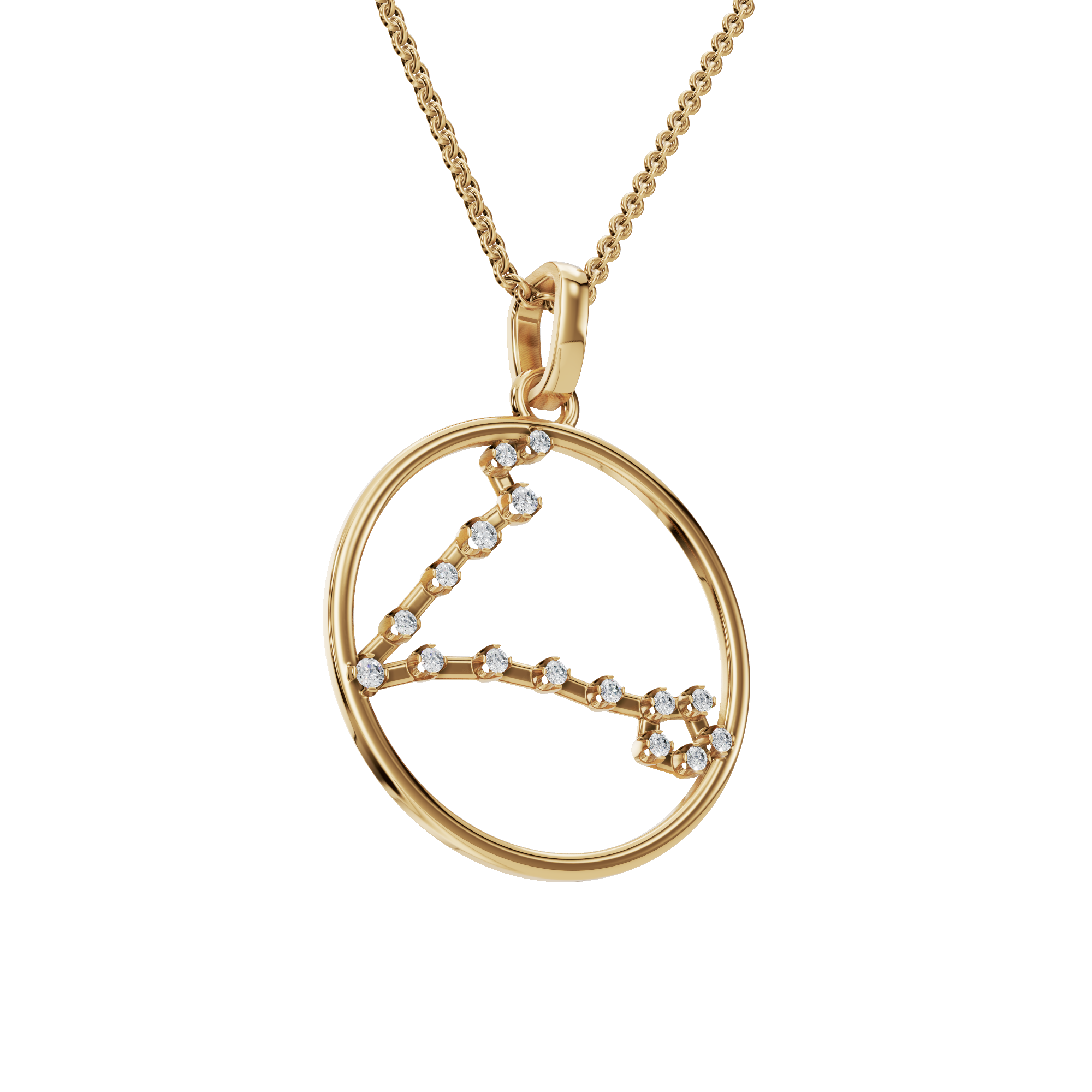 Heavenly Glow Zodiac Diamond Necklace – Holiday Jewelry for Her