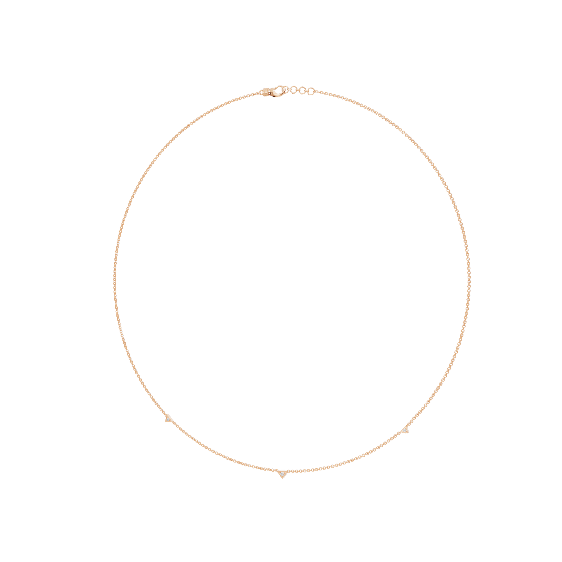 0.04ctw Round Diamond Delicate Everyday Necklace in Solid Gold