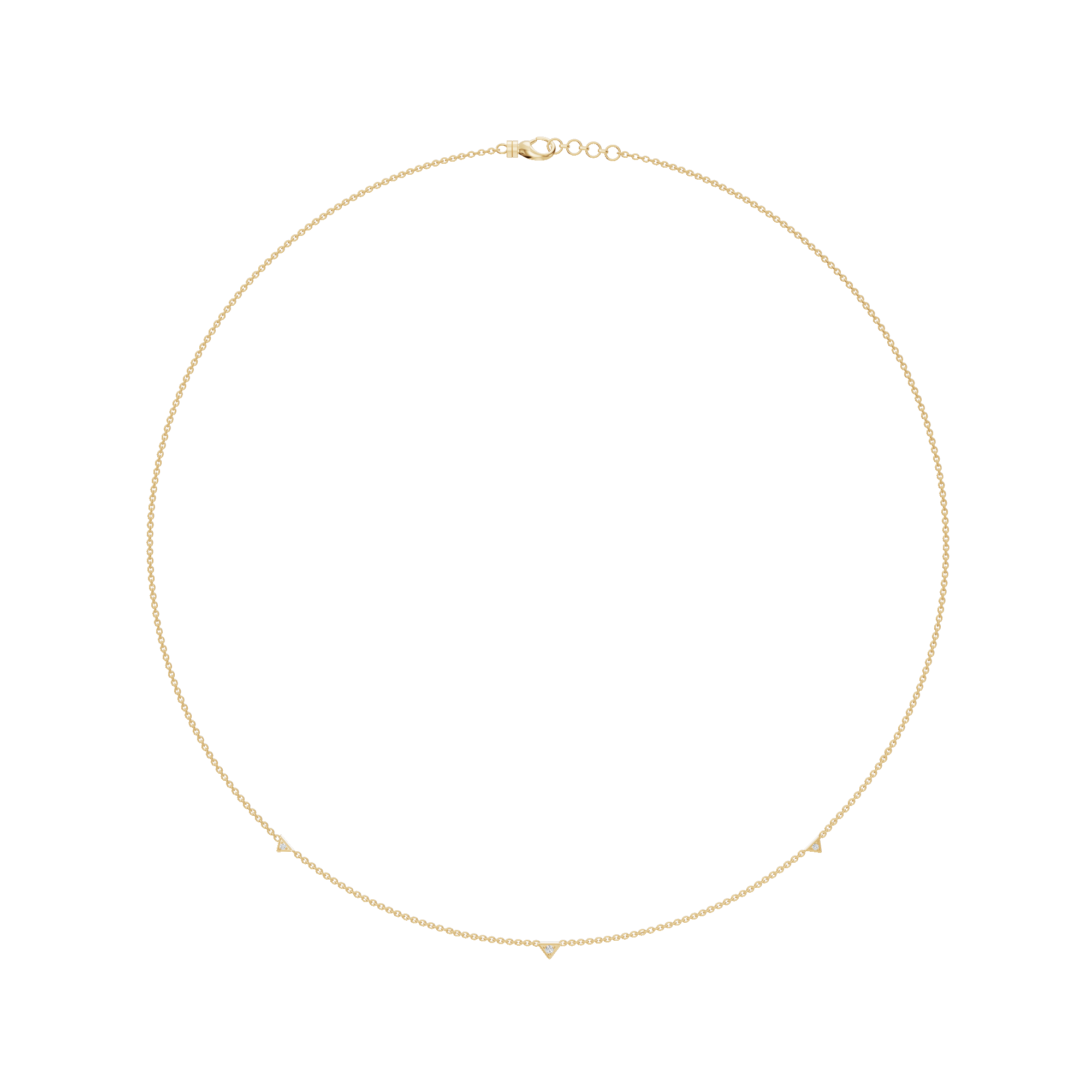 0.04ctw Round Diamond Delicate Everyday Necklace in Solid Gold