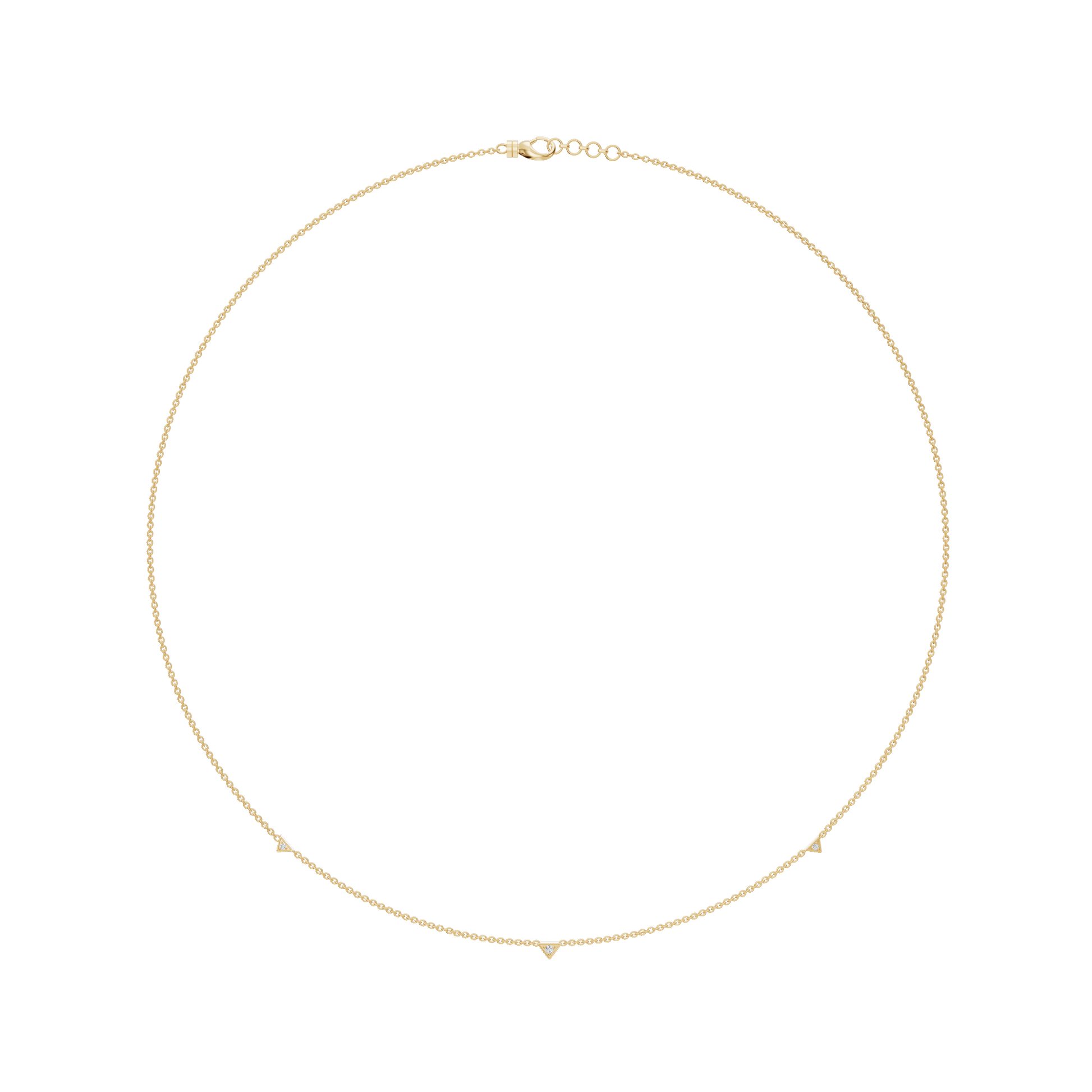 0.04ctw Round Diamond Delicate Everyday Necklace in Solid Gold