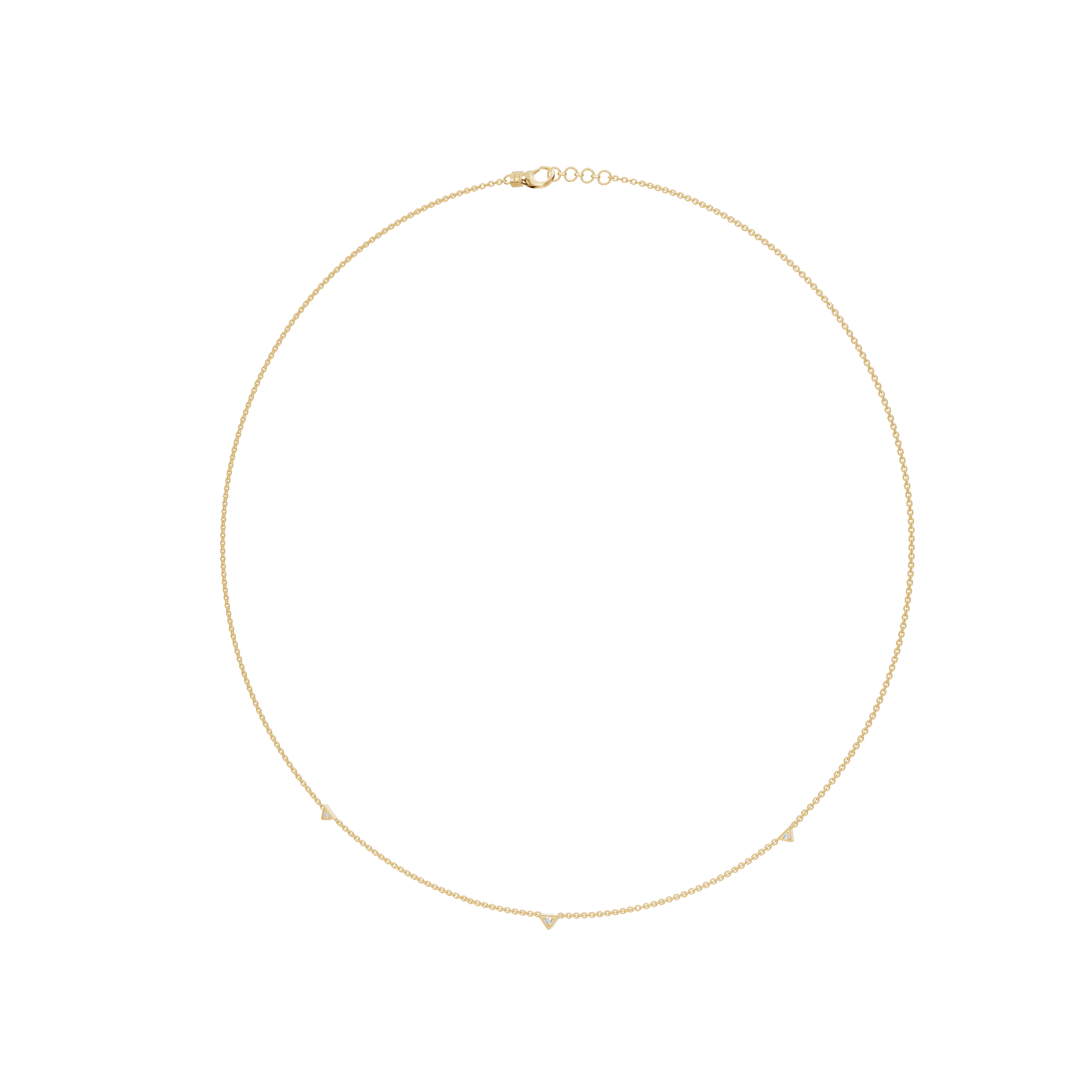 0.04ctw Round Diamond Delicate Everyday Necklace in Solid Gold