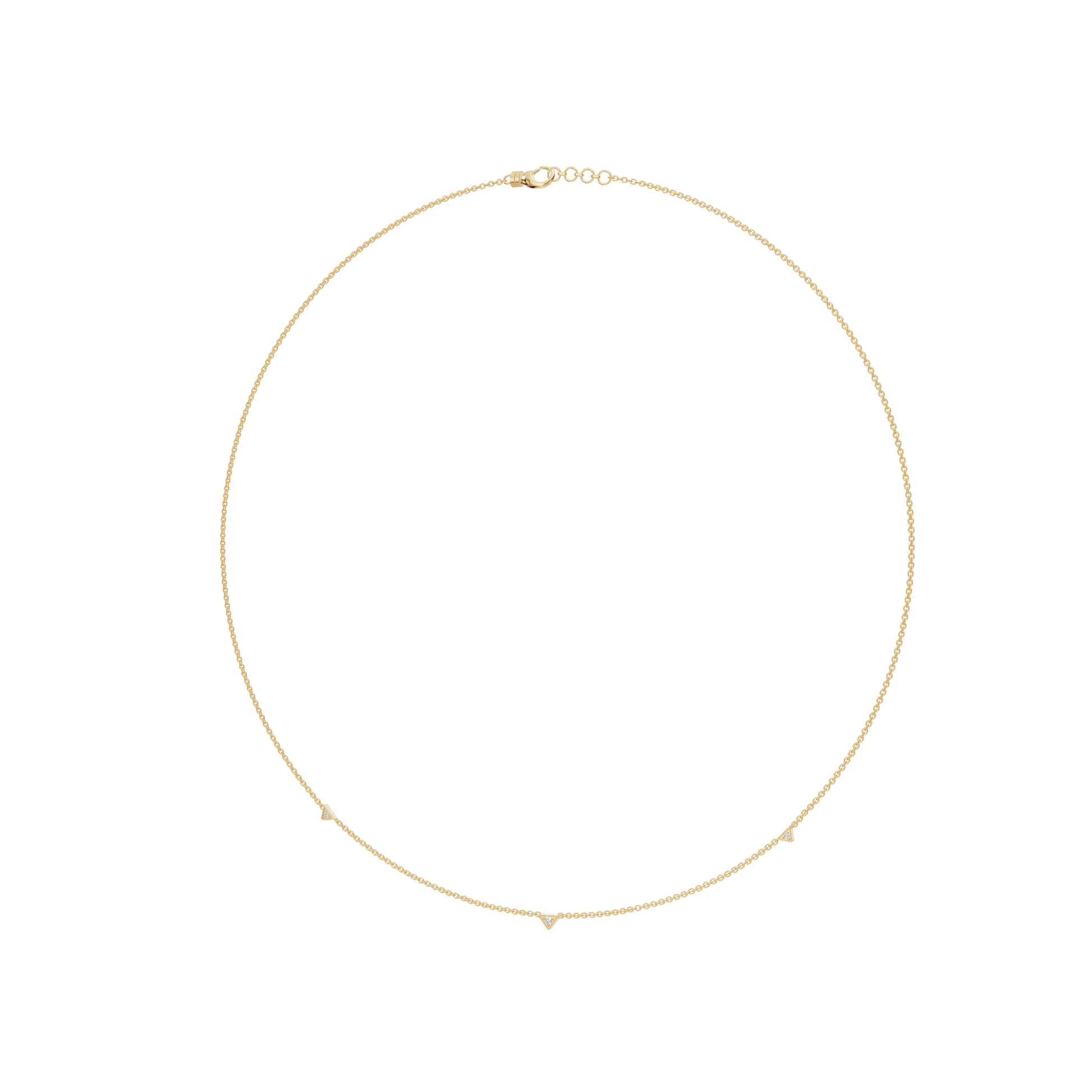 0.04ctw Round Diamond Delicate Everyday Necklace in Solid Gold