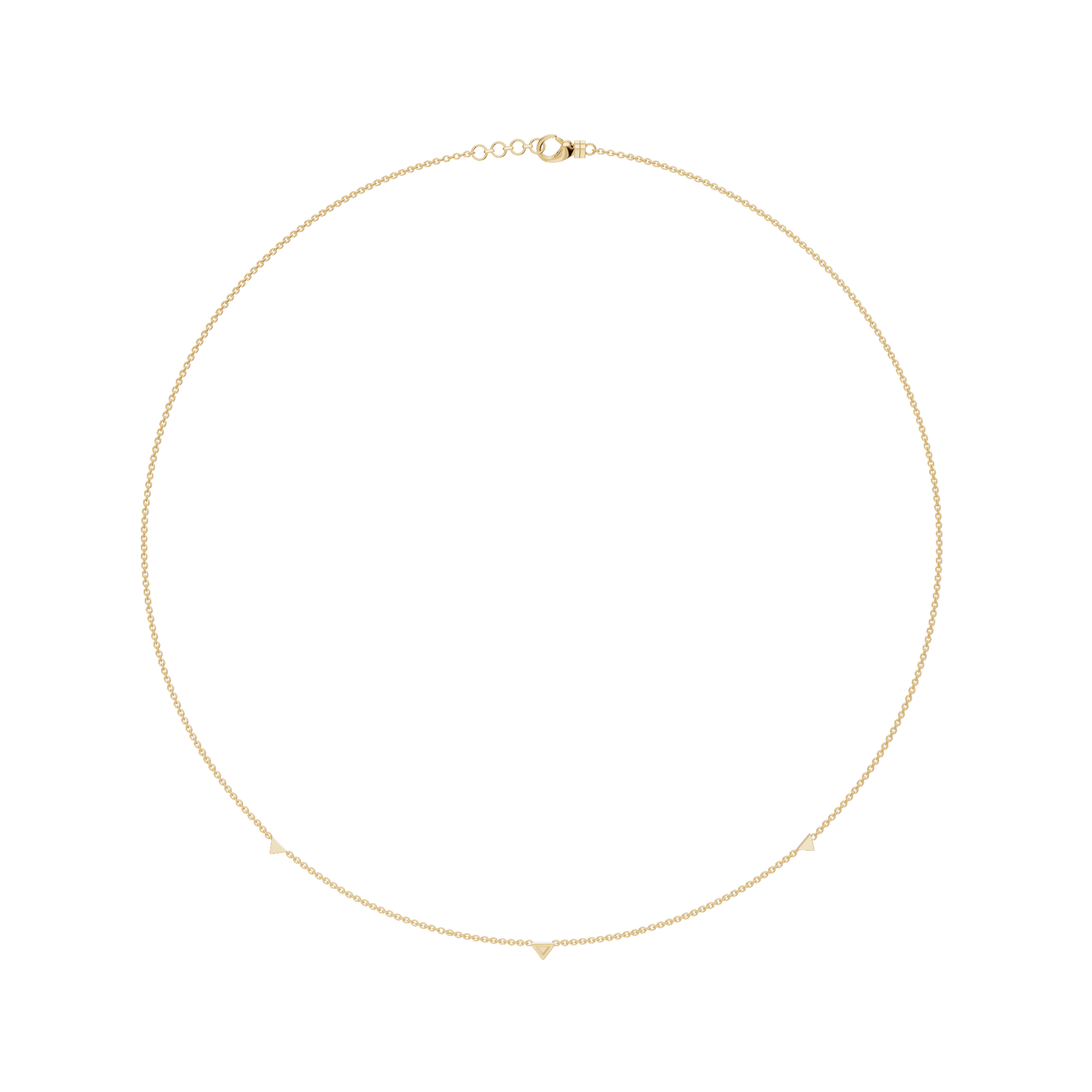 0.04ctw Round Diamond Delicate Everyday Necklace in Solid Gold