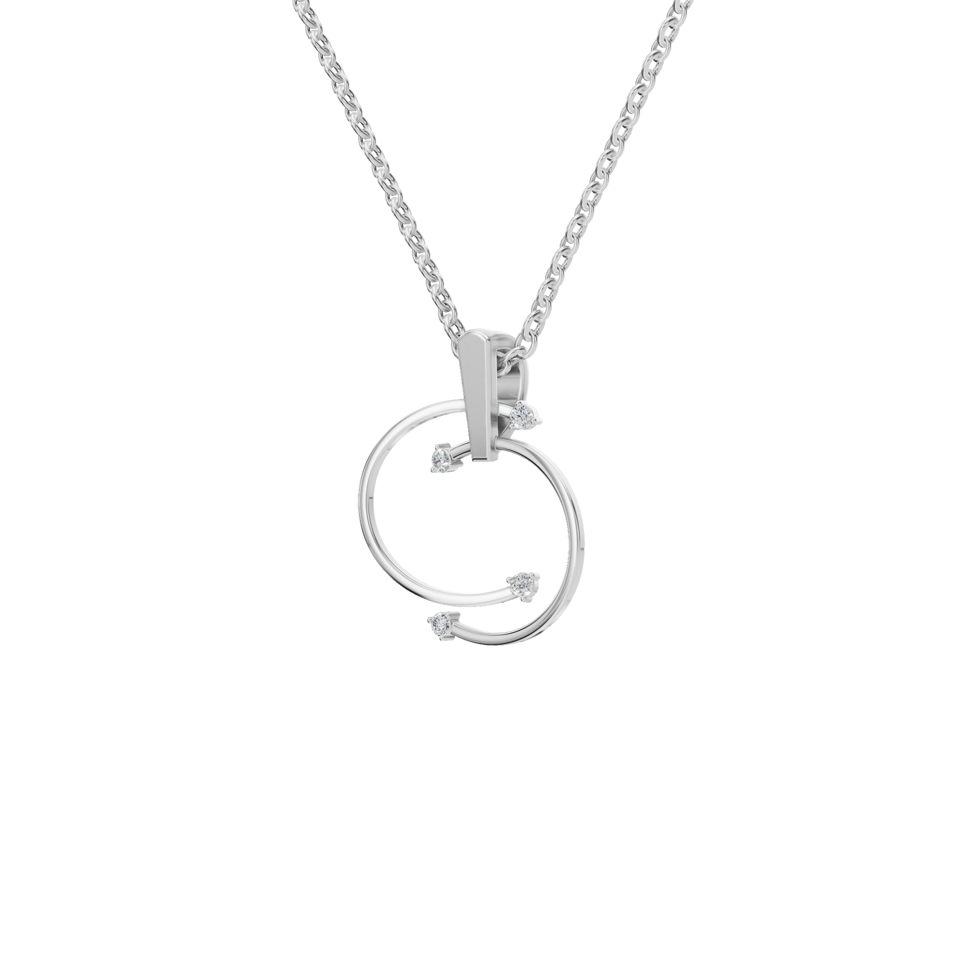 Infinity Orbit Diamond Necklace in – Luxury Holiday & Festival Jewelry Gift for Her